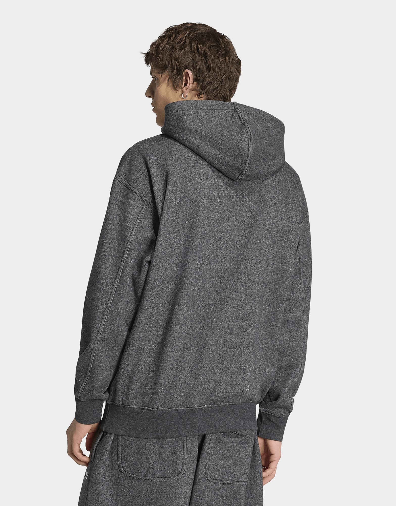 adidas Trefoil Essentials Hoodie, Meliert, Locker Geschnitten