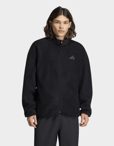 adidas City Tech 3-streifen Fleecejacke, Durchgehender Reißverschluss
