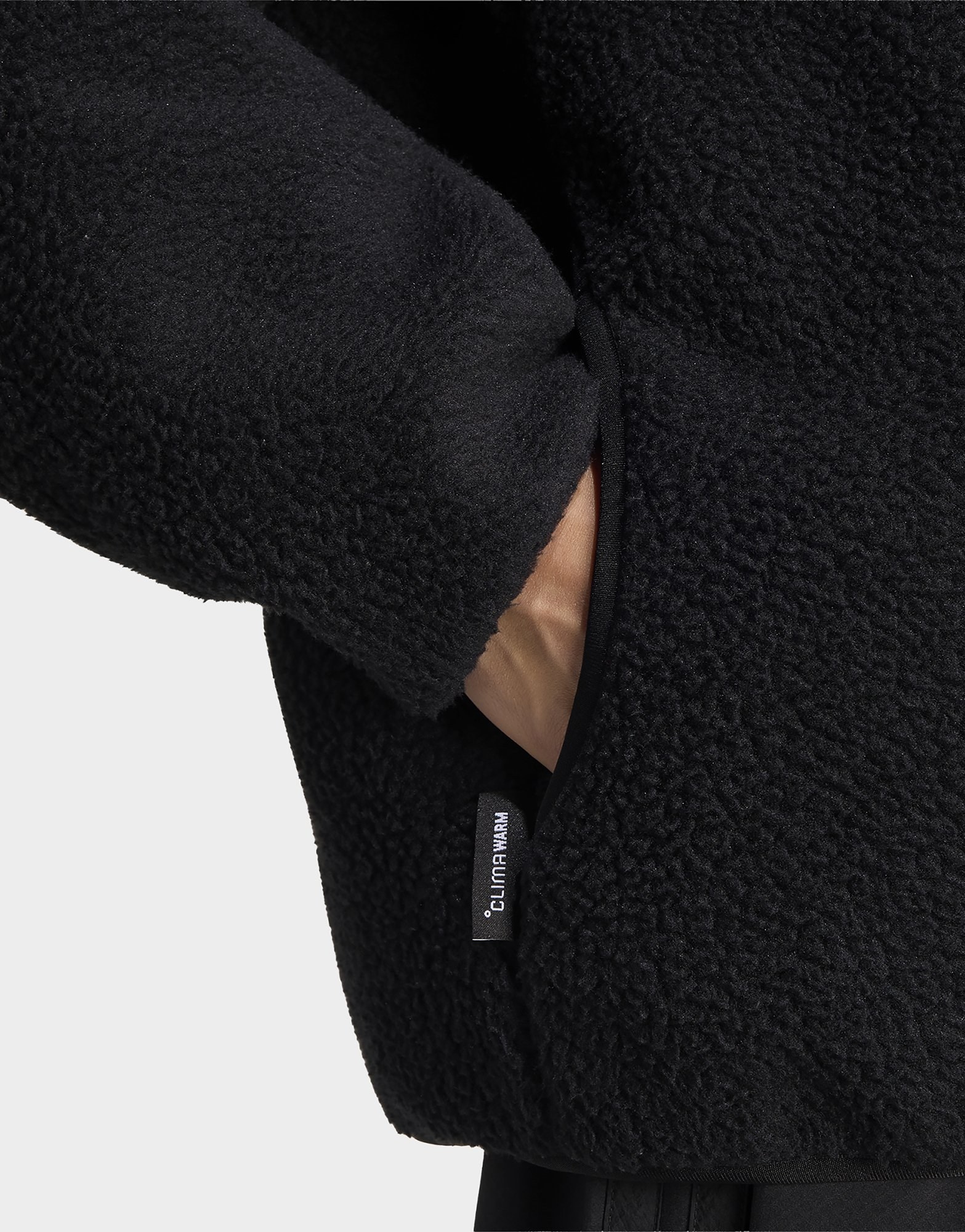 adidas City Tech 3-streifen Fleecejacke, Durchgehender Reißverschluss