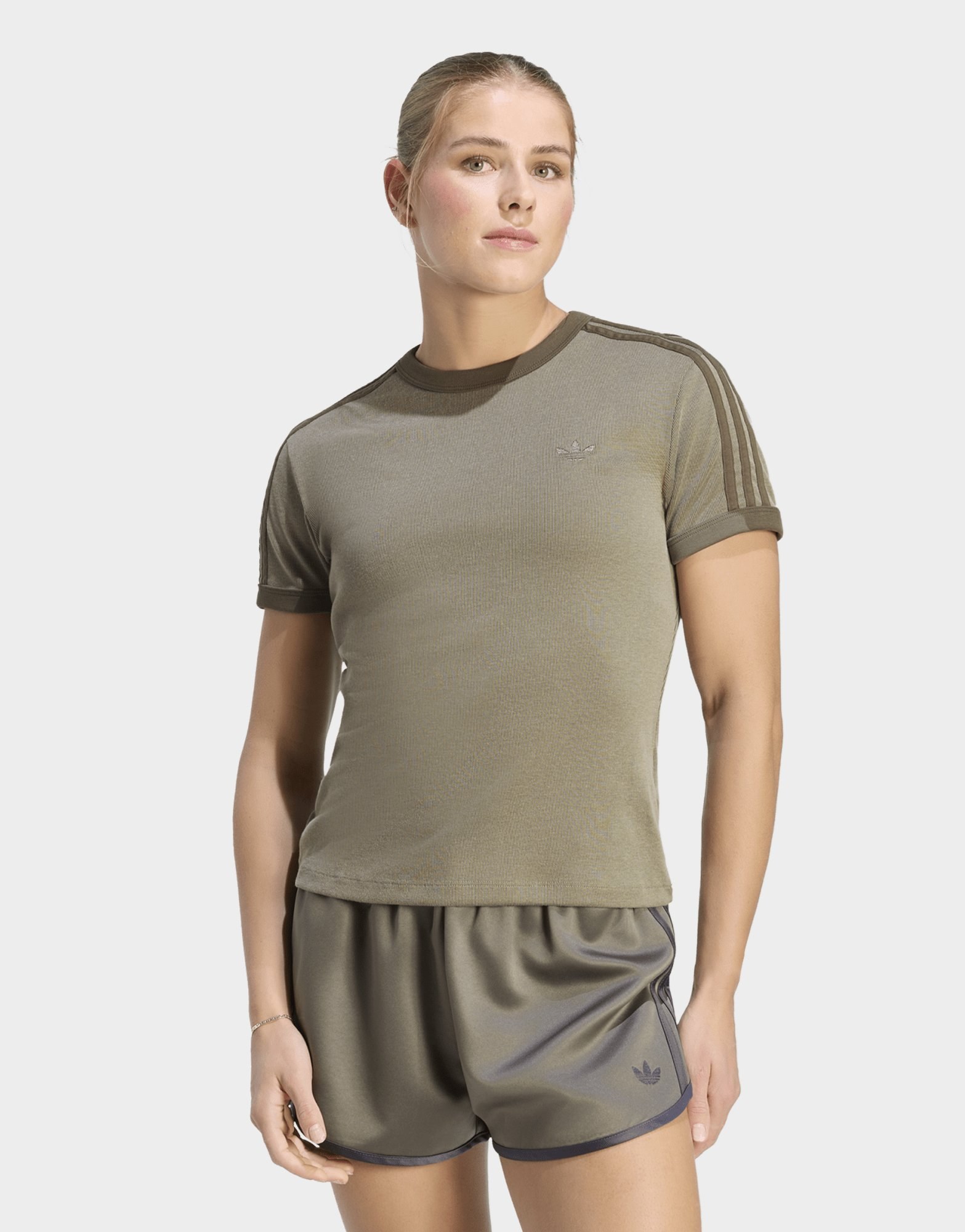 adidas Heather 3-streifen Cali T-shirt