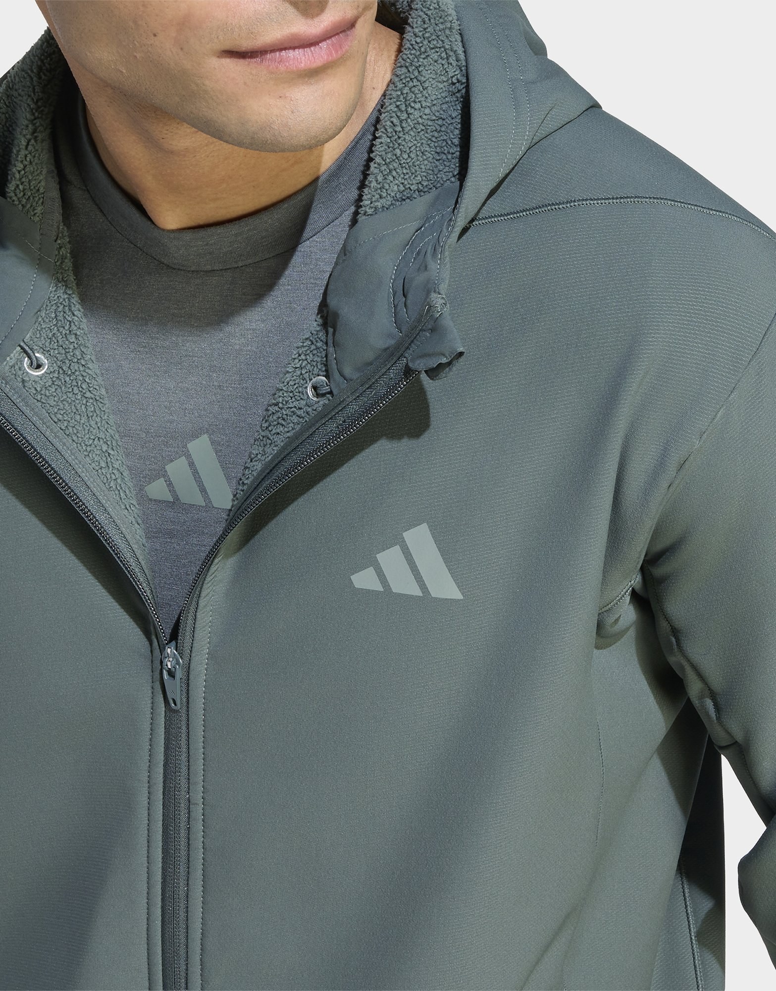 adidas D4t Climawarm Jacke, Durchgehender Reißverschluss