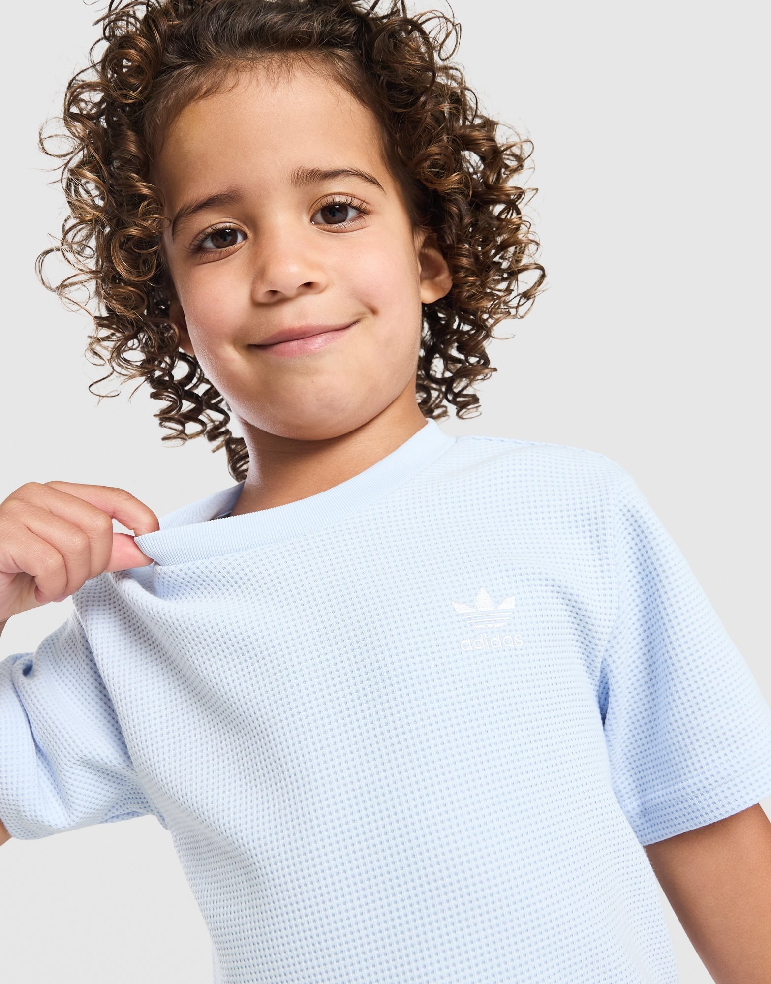 adidas Originals Waffle T-Shirt & Shorts Set Kleinkinder
