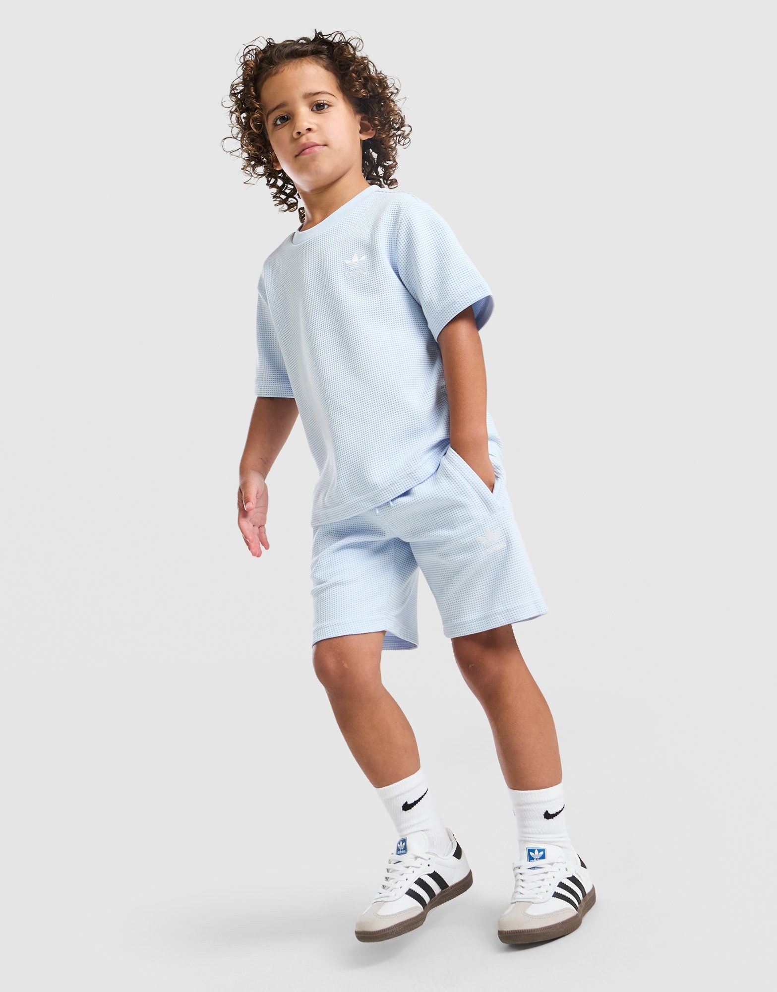 adidas Originals Waffle T-Shirt & Shorts Set Kleinkinder
