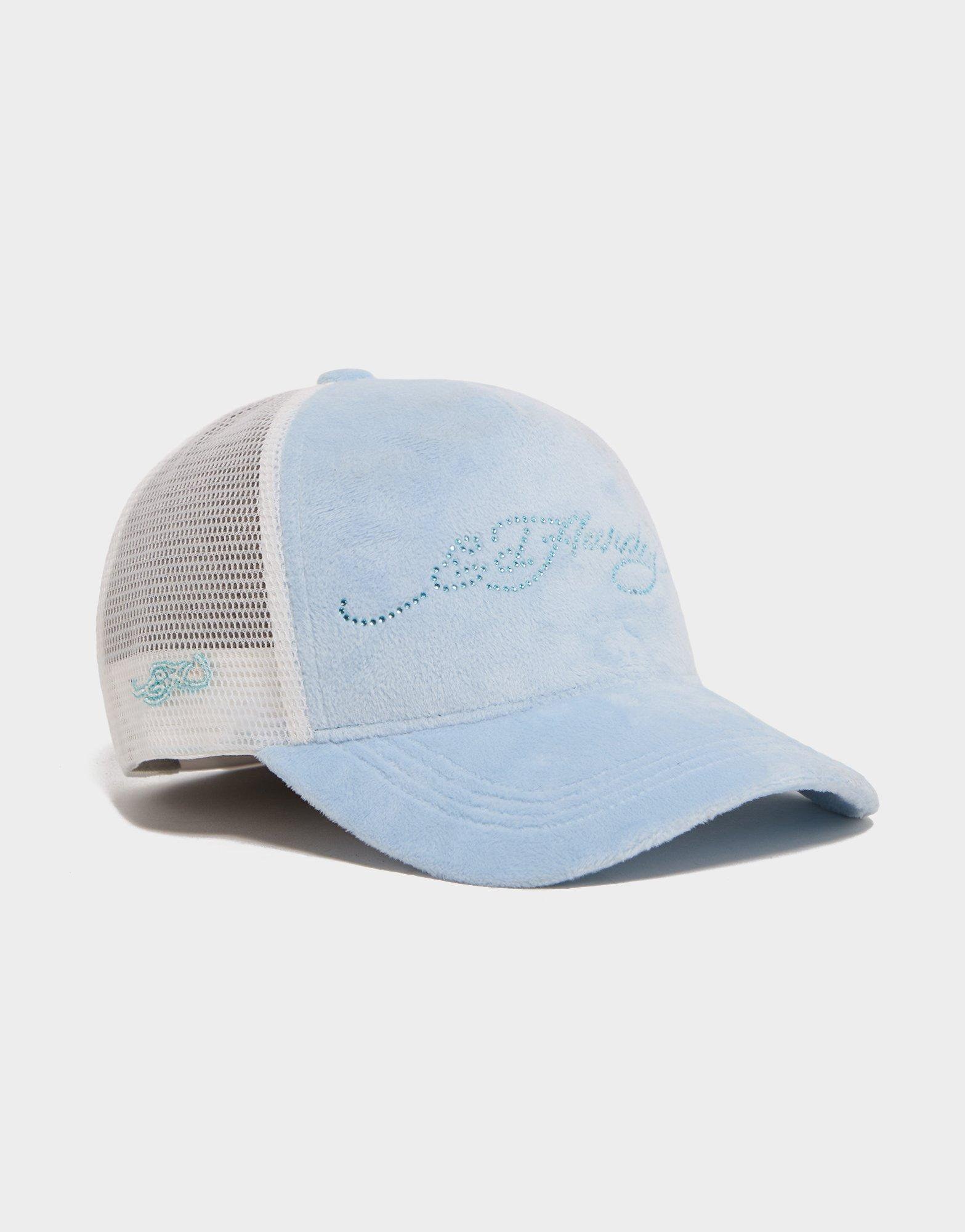 Ed Hardy Diamante Velour Trucker Cap
