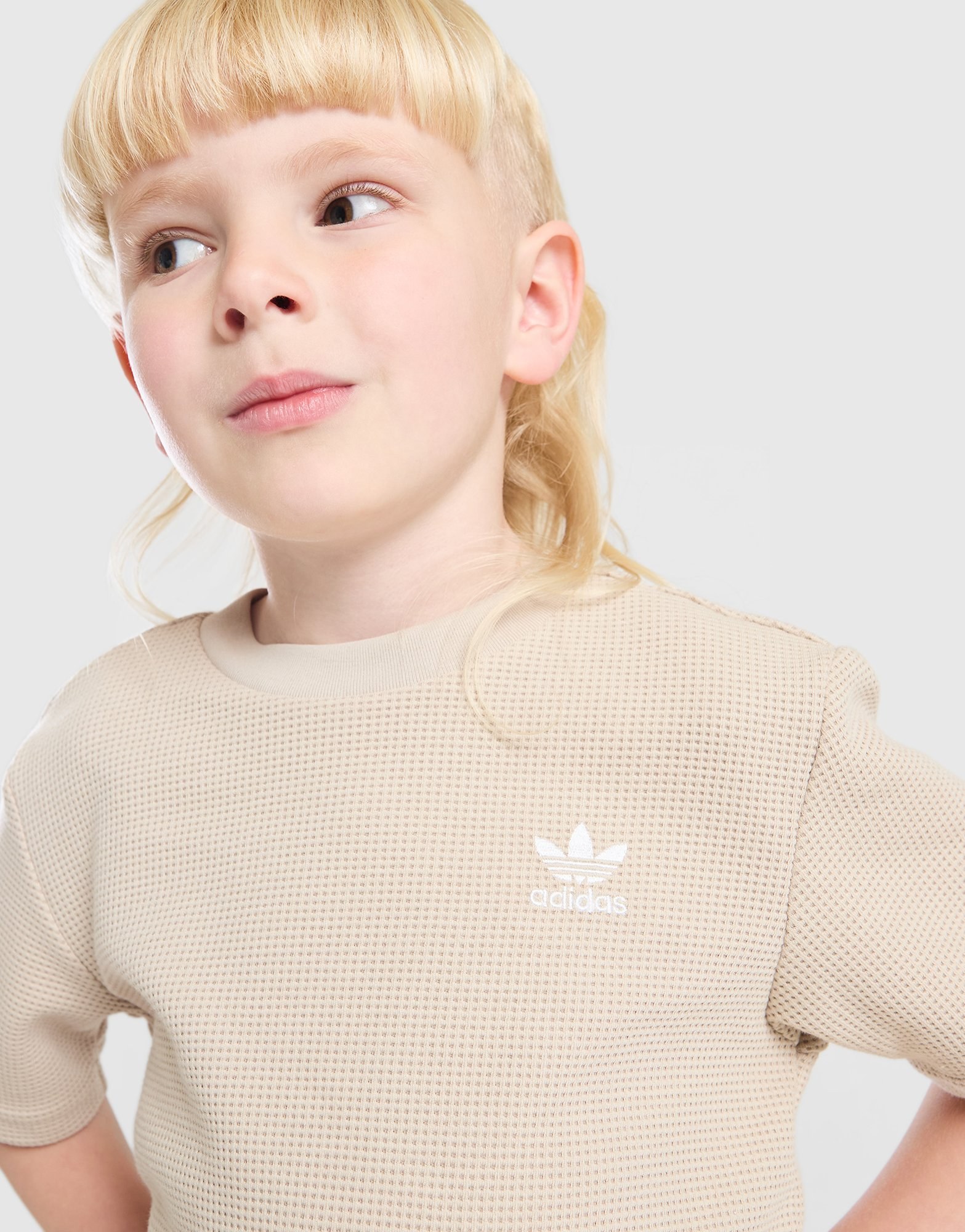 adidas Originals Waffle T-Shirt & Shorts Set Kleinkinder