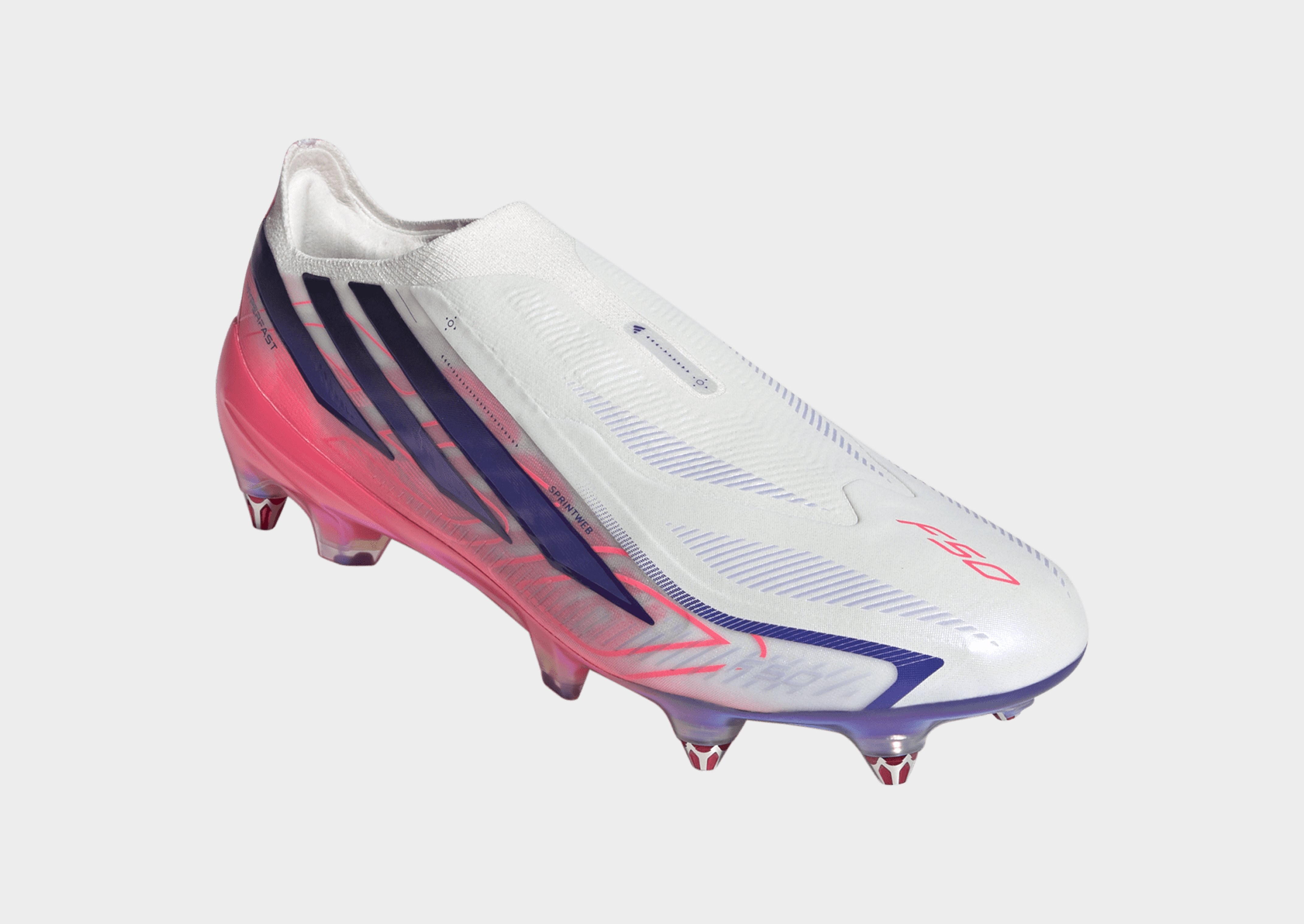 adidas F50 Hyperfast Elite Fußballschuh, weiche Böden, schnürlos