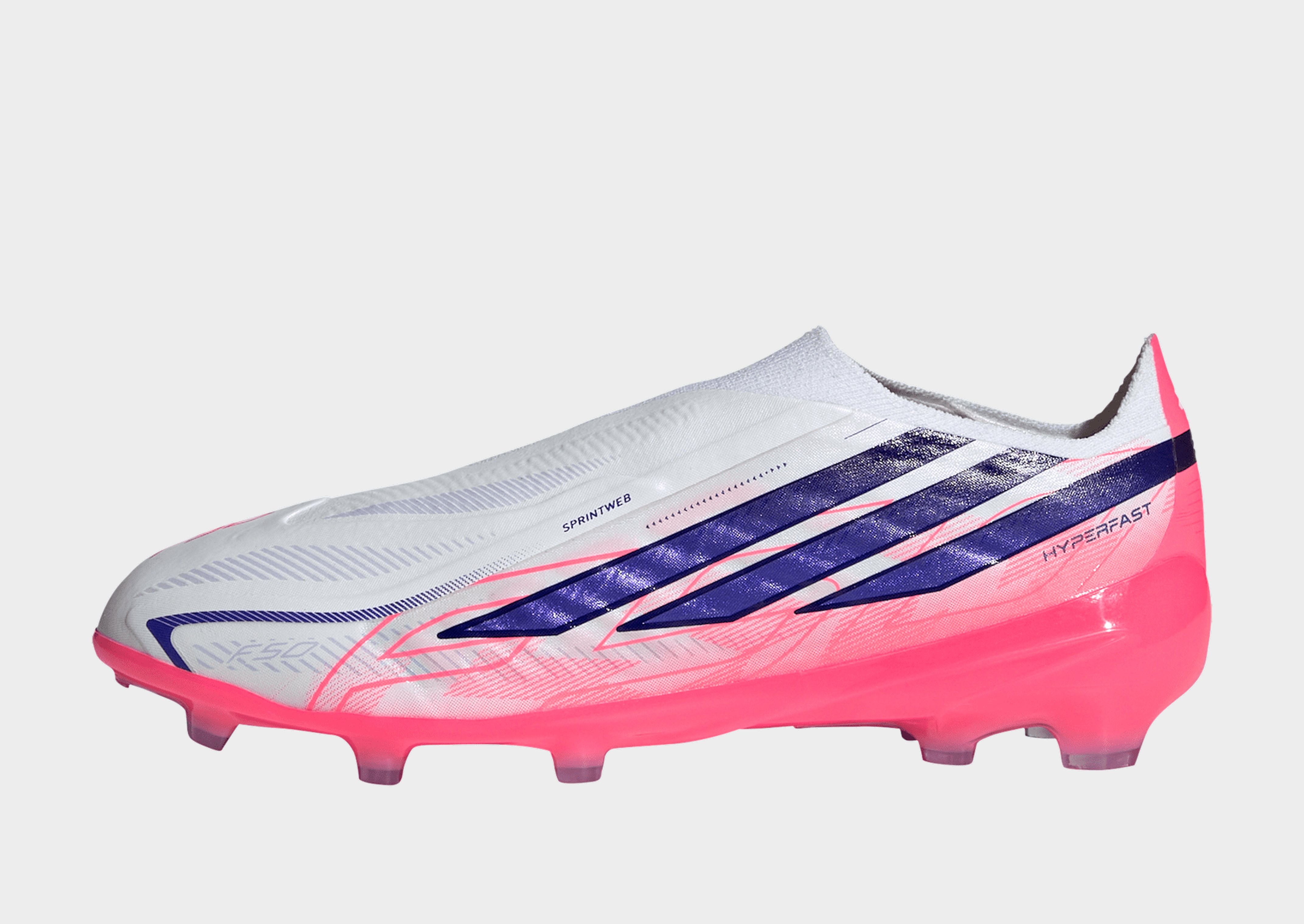 adidas F50 Hyperfast Elite Kids Fußballschuh, Feste Böden, Ohne Schnürsenkel