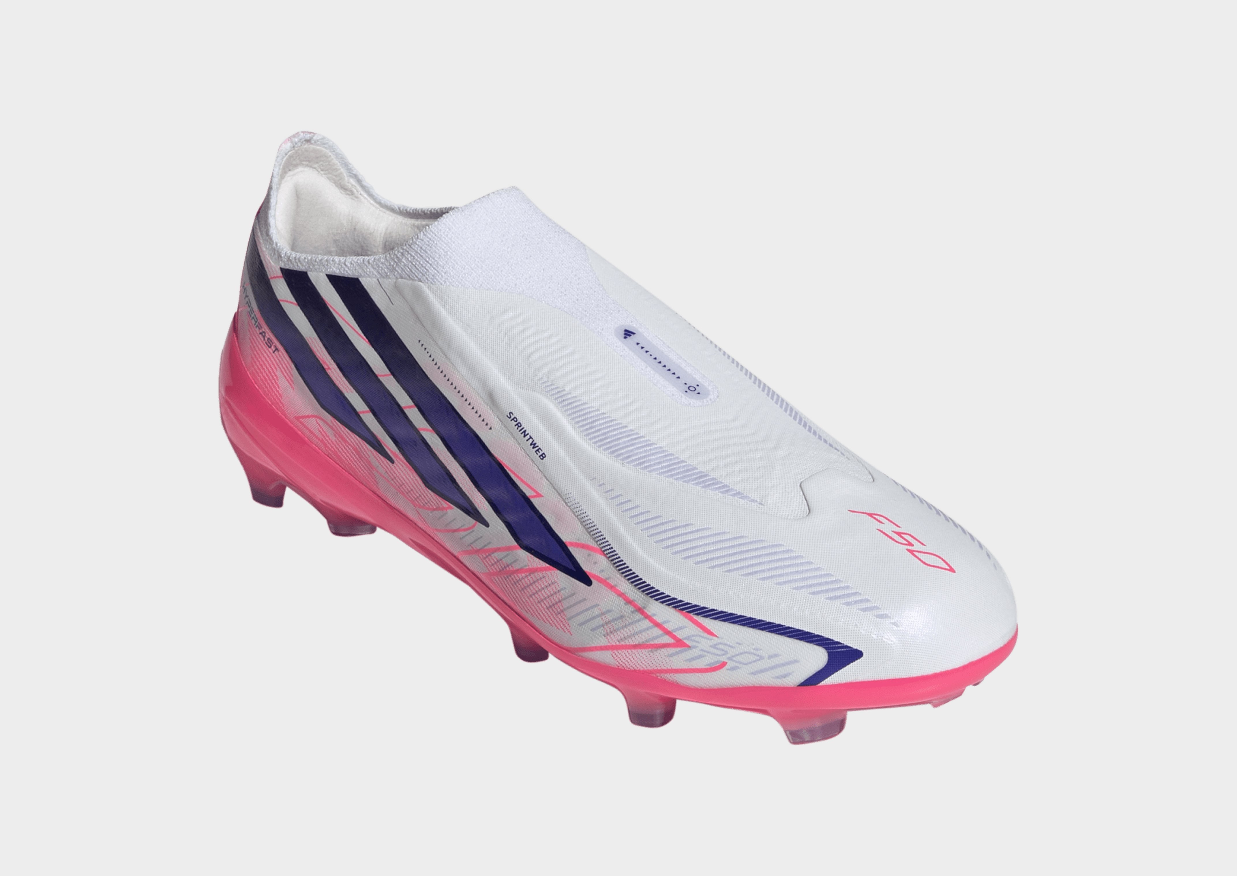 adidas F50 Hyperfast Elite Kids Fußballschuh, Feste Böden, Ohne Schnürsenkel
