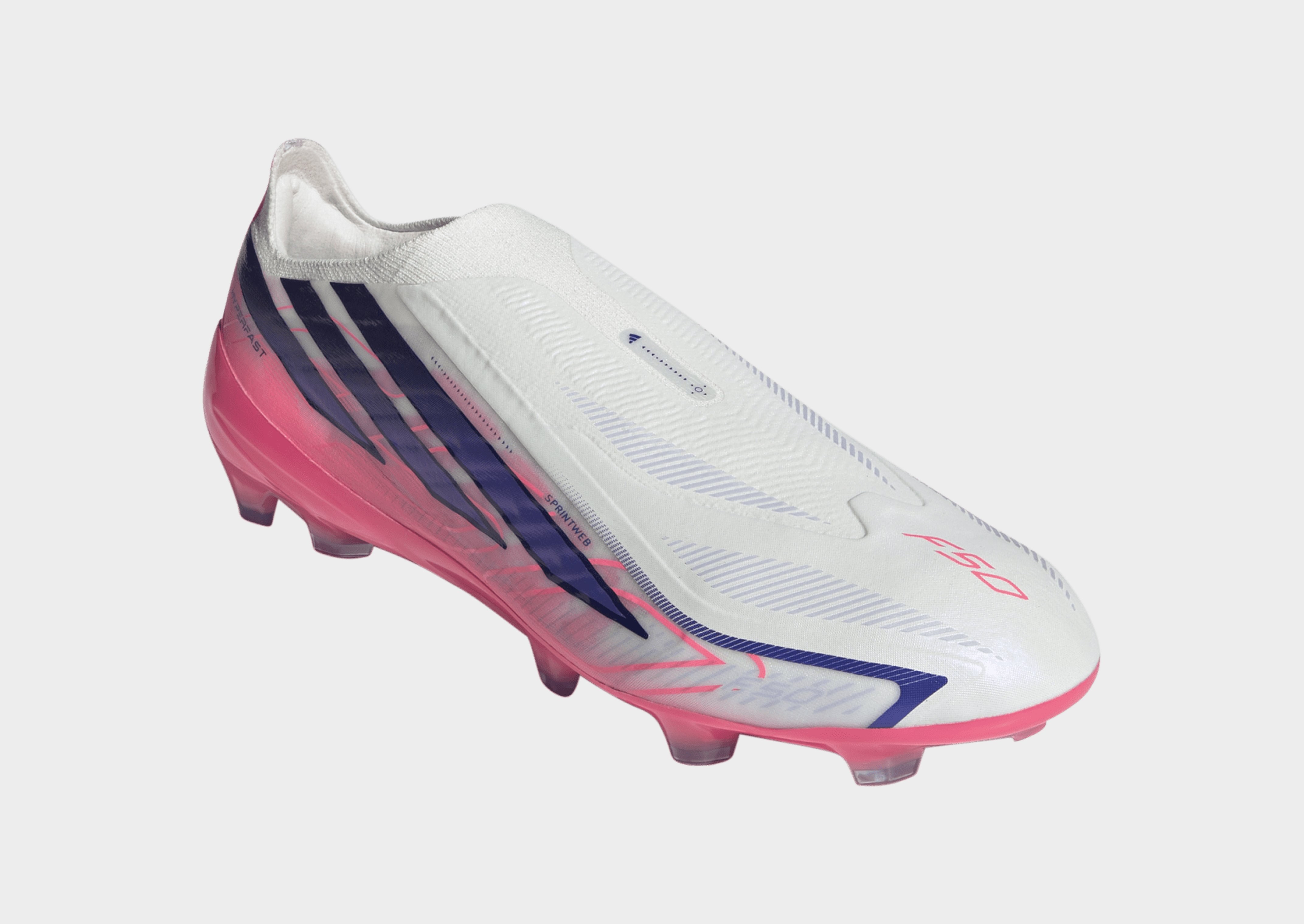 adidas F50 Hyperfast Pro Fußballschuh, Feste Böden, Schnürlos