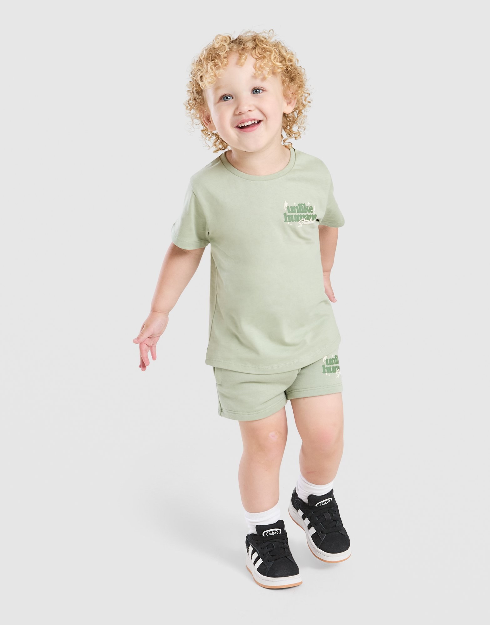 Unlike Humans Crafted T-Shirt & Shorts Set Babys