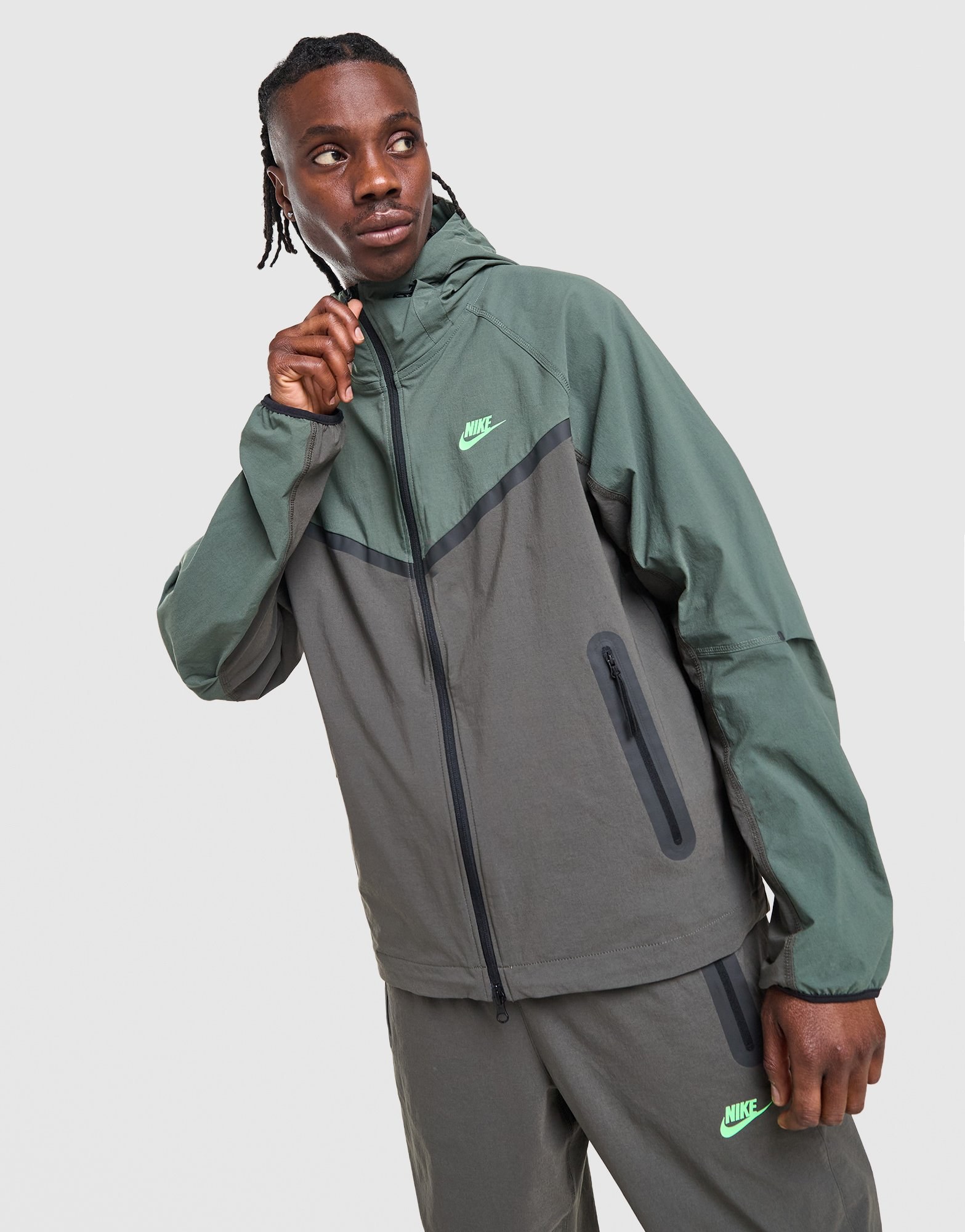 Nike Tech Woven Full Zip Hooded Jacket