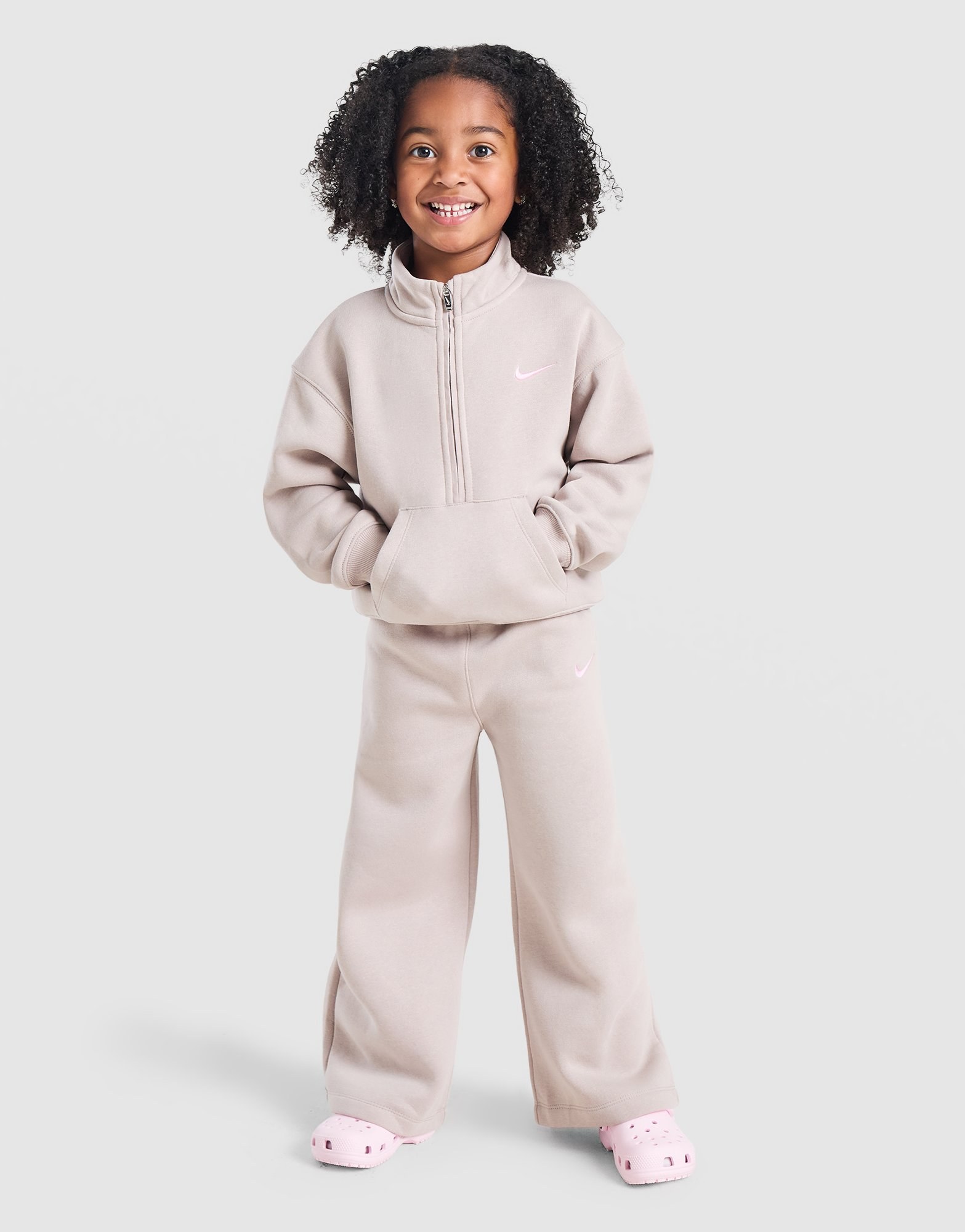 Nike Girls' 1/4 Zip Tracksuit Children