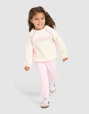 adidas Linear Colour Block Crew Trainingsanzug Babys