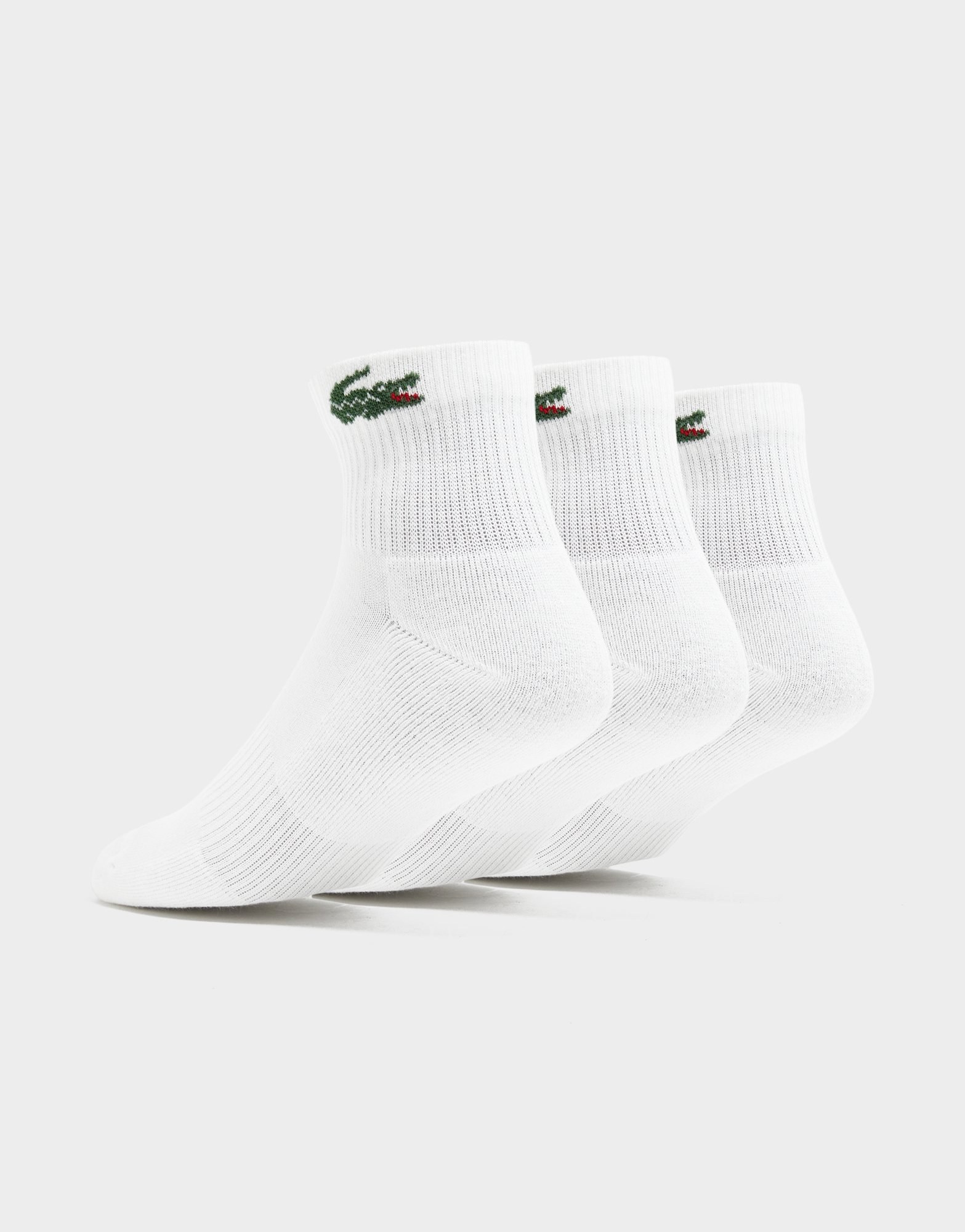 Lacoste Crocodile 3er-Pack Viertelsocken