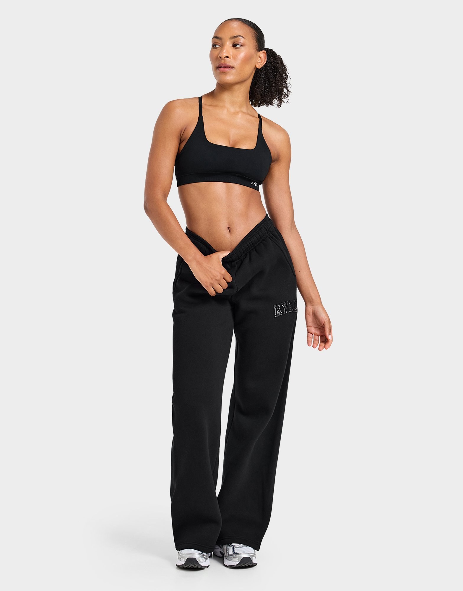AYBL Varsity Applique Wide Leg Jogginghose
