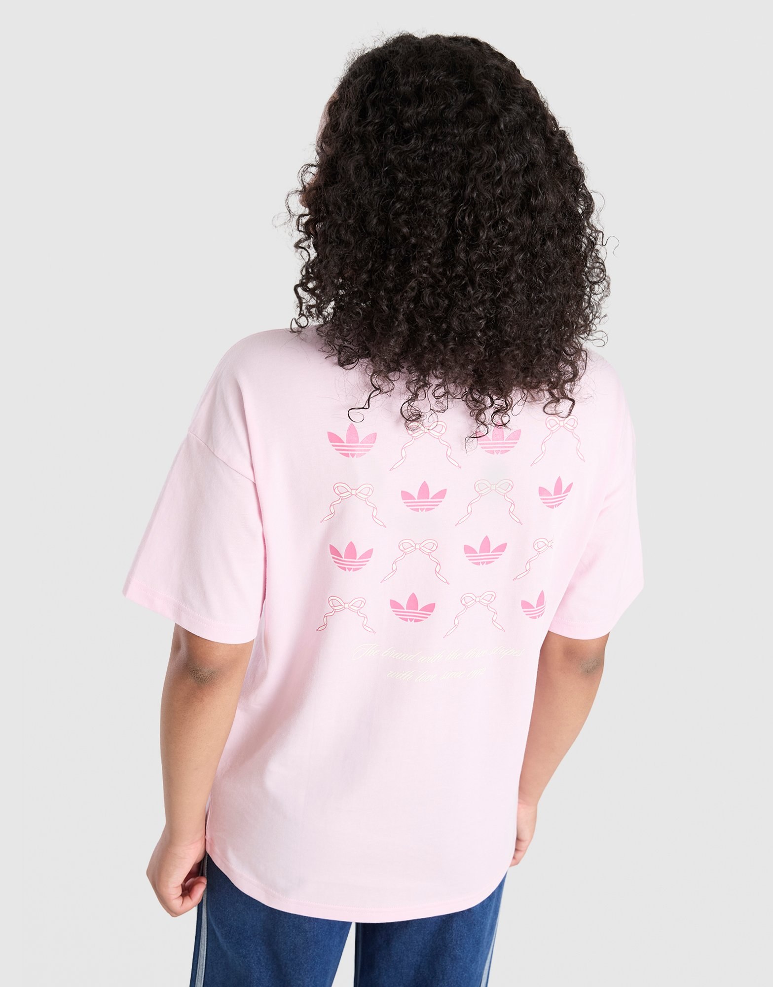 adidas Originals Girls' Bow Graphic T-Shirt Kinder