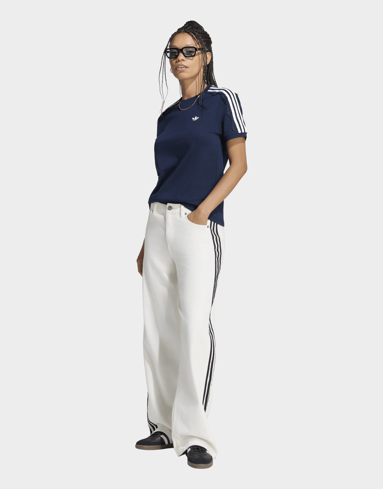 adidas 3-streifen T-shirt, Spitze