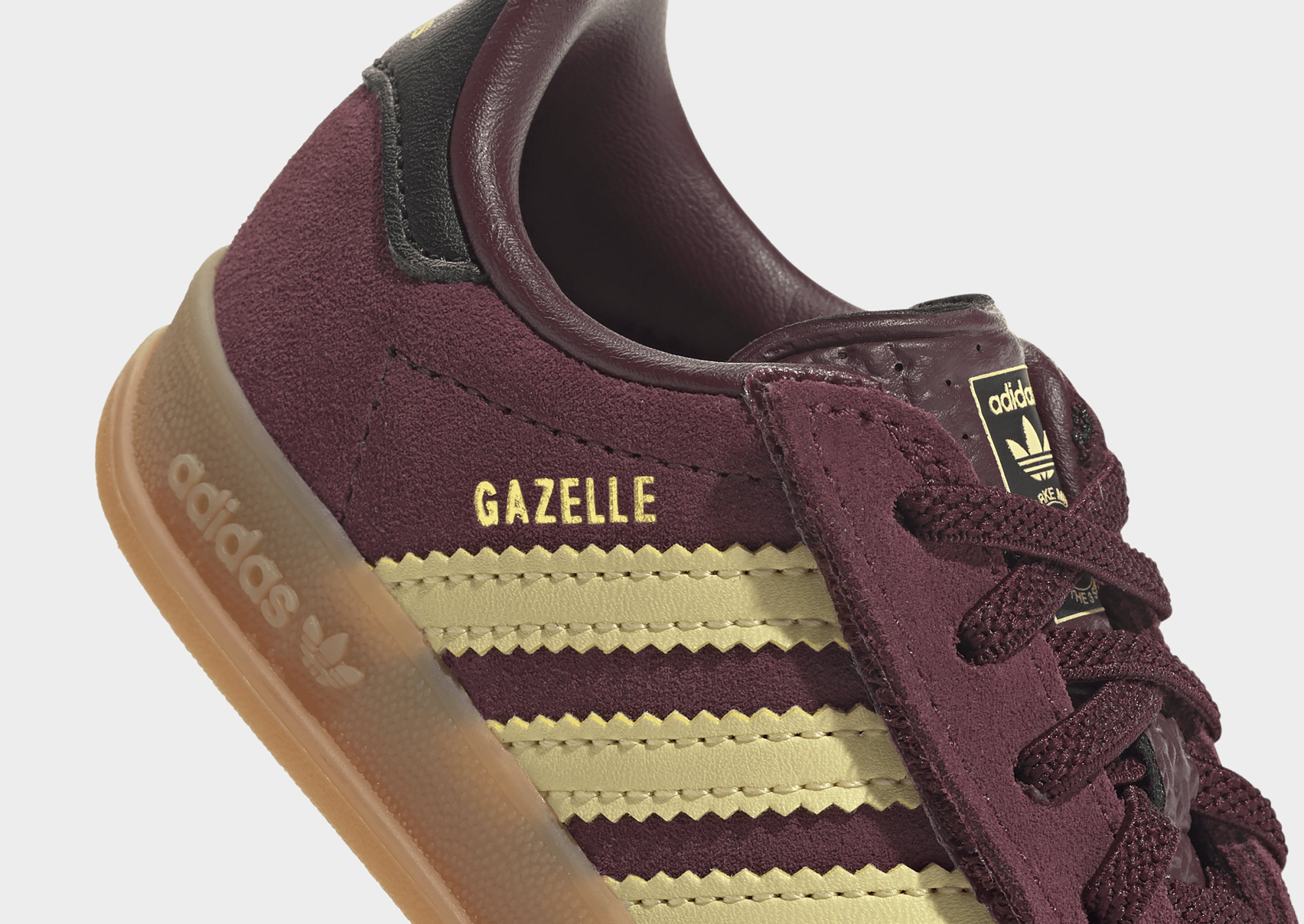 adidas Gazelle Hallenschuh, Komfortverschluss, Elastische Schnürsenkel