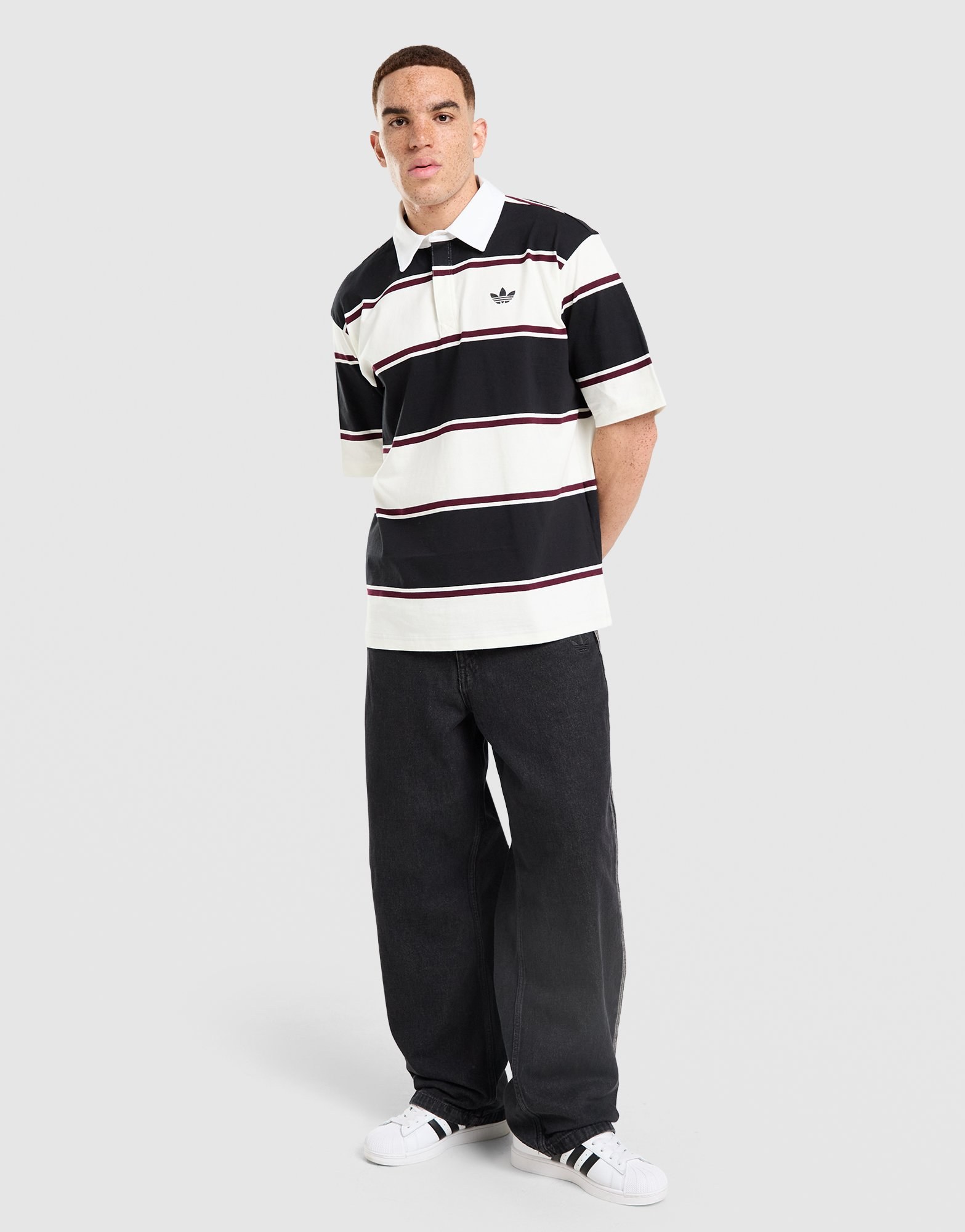 adidas Originals Striped Rugby Poloshirt