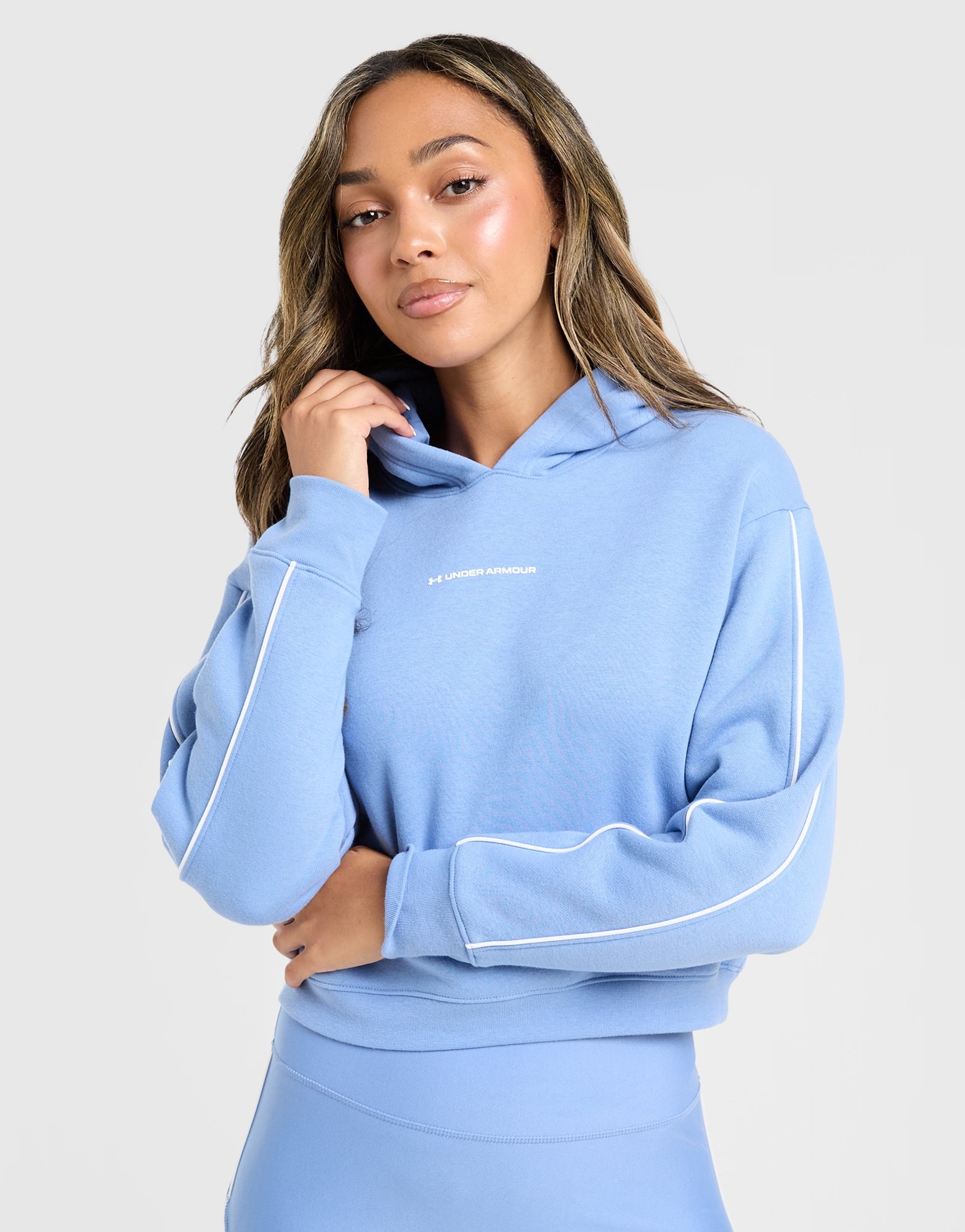 Under Armour Piping Overhead Cropped Hoodie