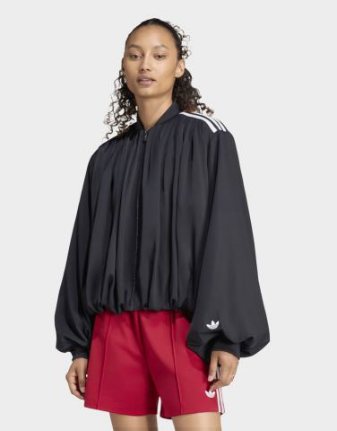 adidas Originals Jacke, Satin, Plissiert