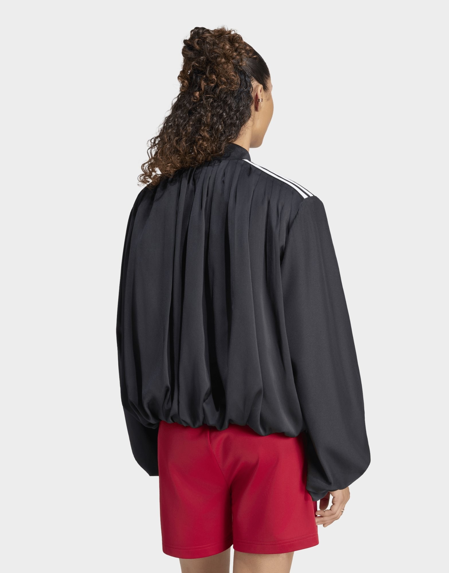 adidas Originals Jacke, Satin, Plissiert