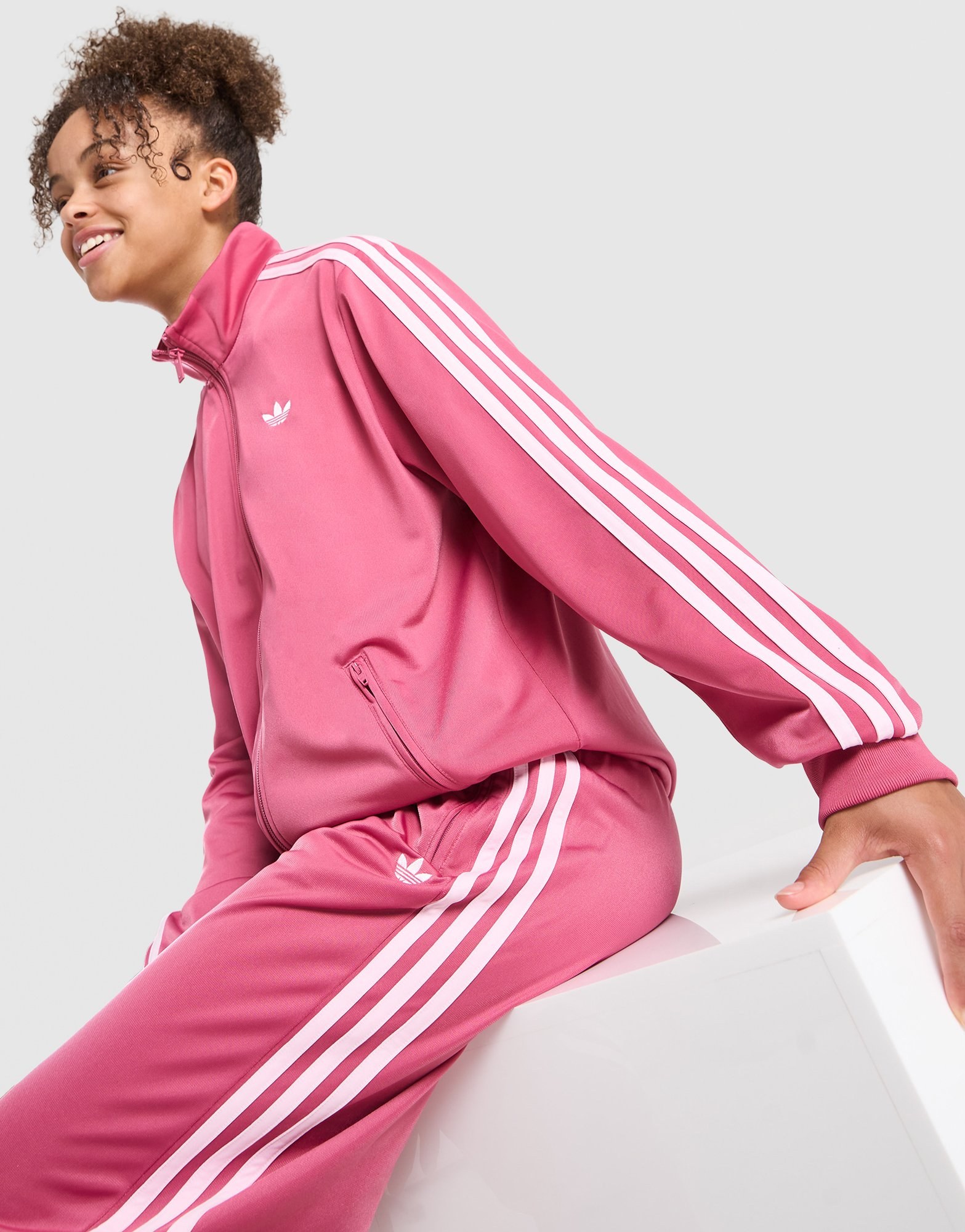 adidas Originals Girls' Firebird Full-Zip Trainingsoberteil Kinder