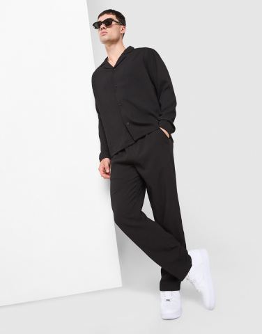 Belier Seersucker Straight Leg Hose