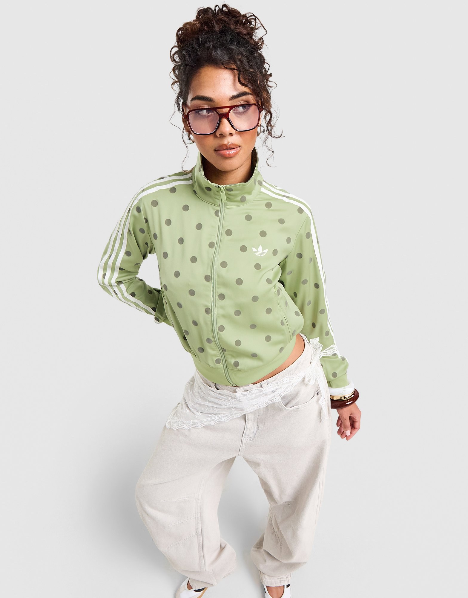 adidas Originals SATIN POLKA-DOTS TT Track Top