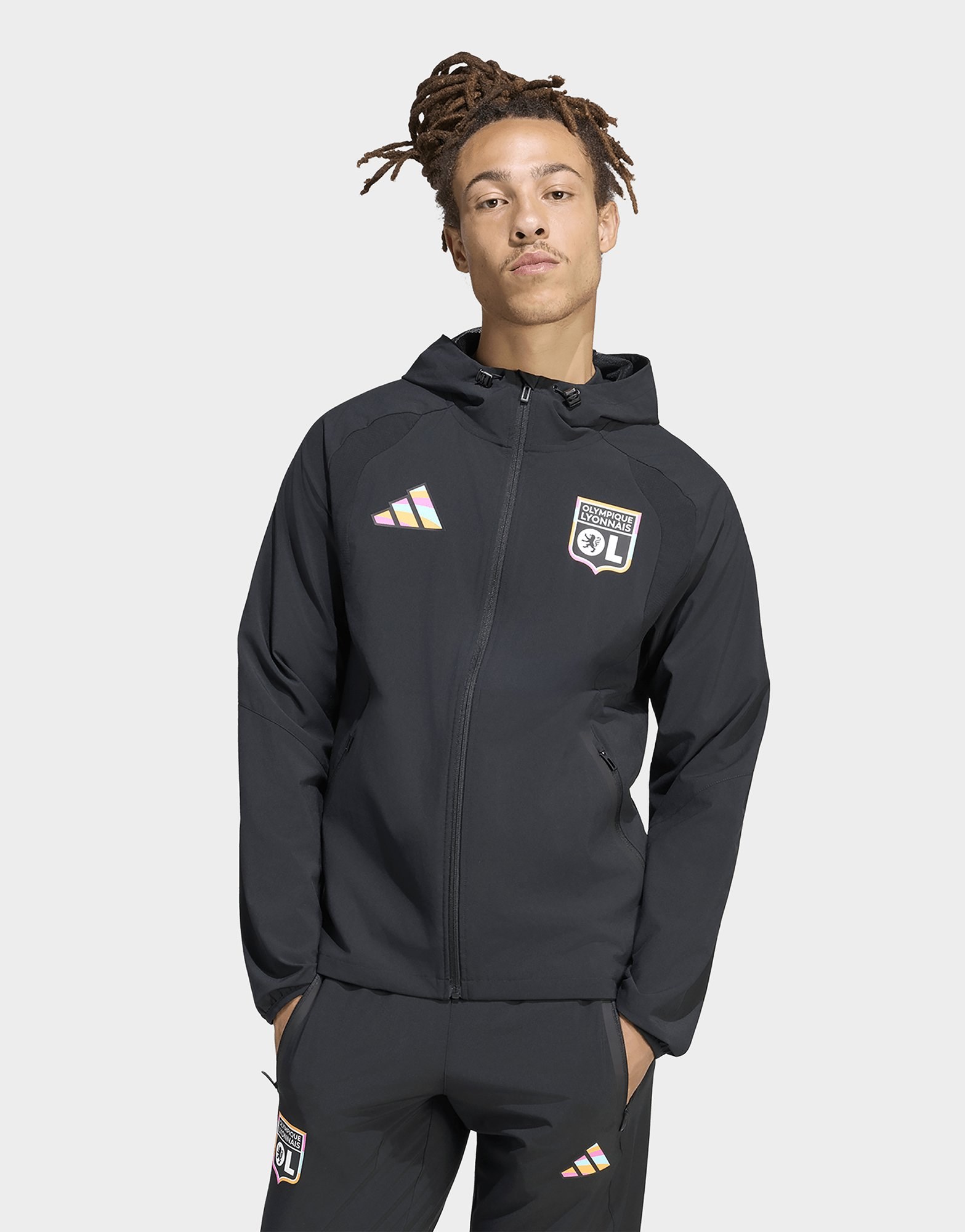 adidas Olympique Lyon Tiro Travel Windbreaker