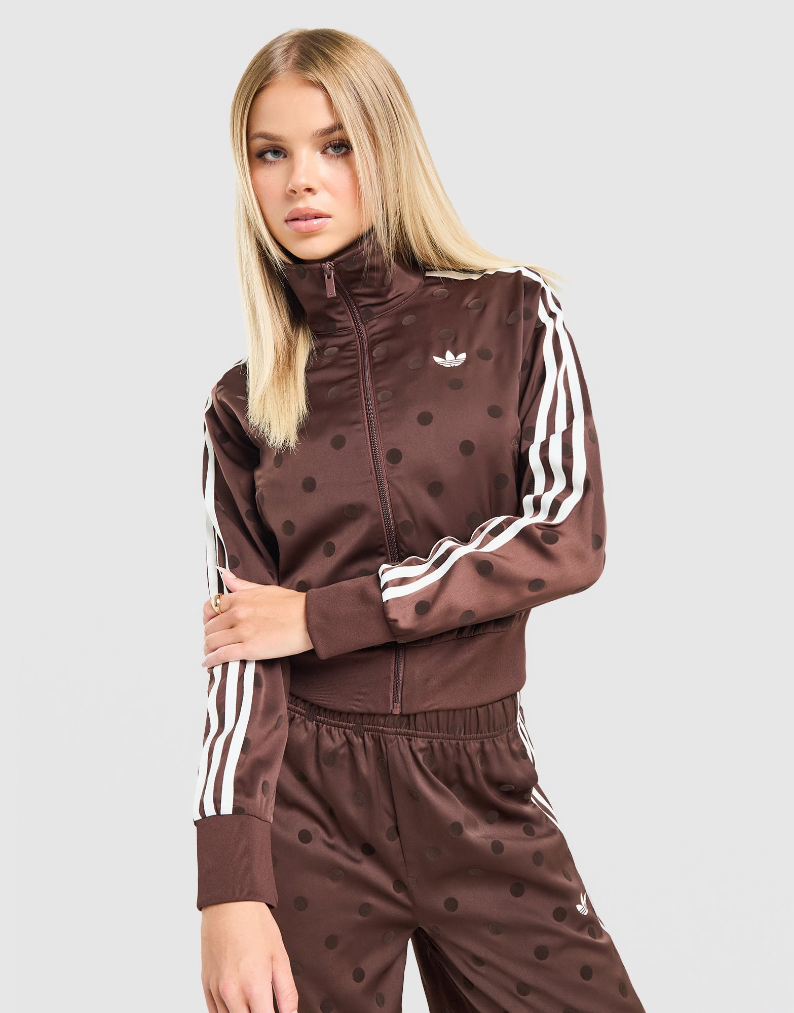 adidas Originals SATIN POLKA-DOTS TT Track Top