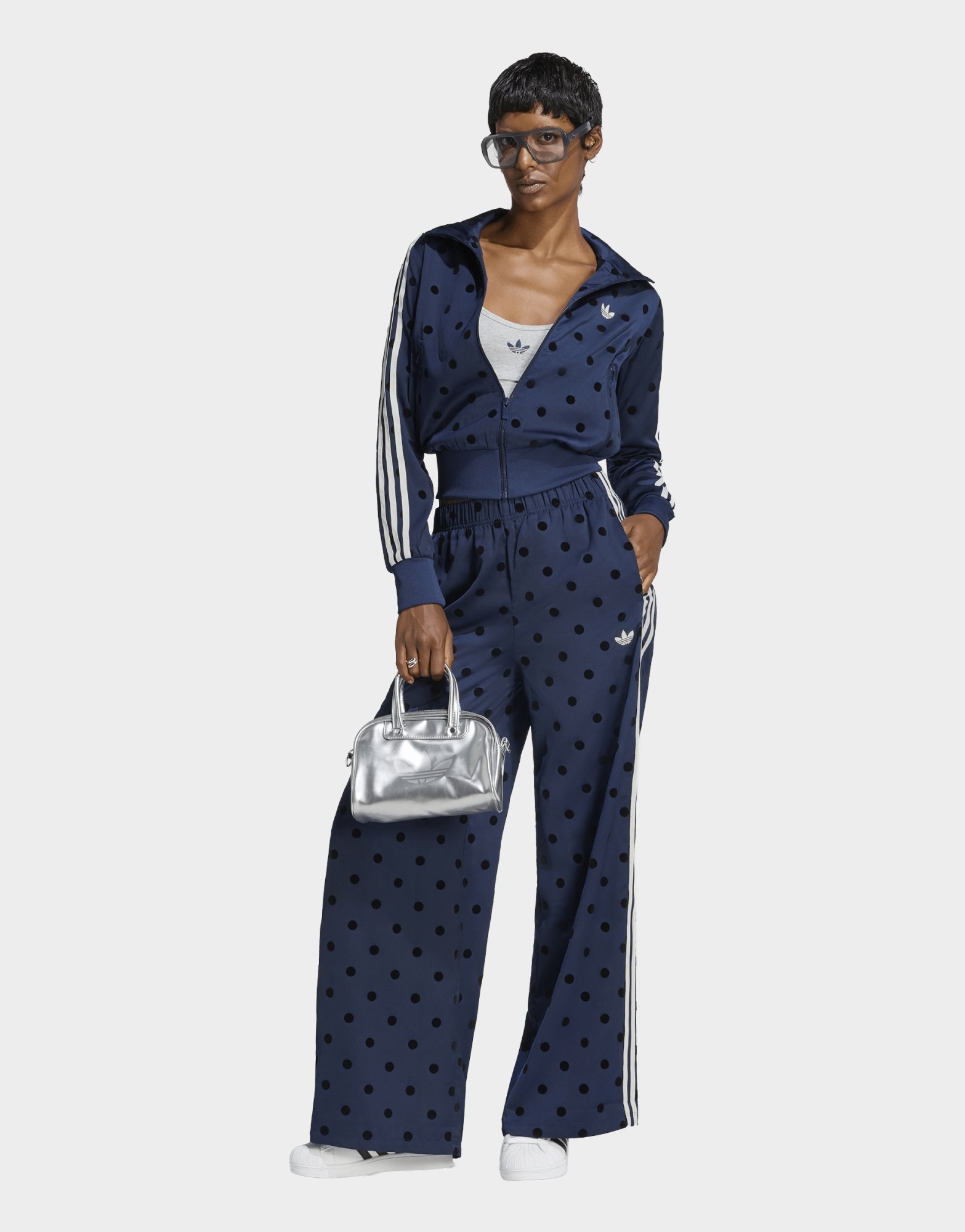adidas Originals SATIN POLKA-DOTS TT Track Top
