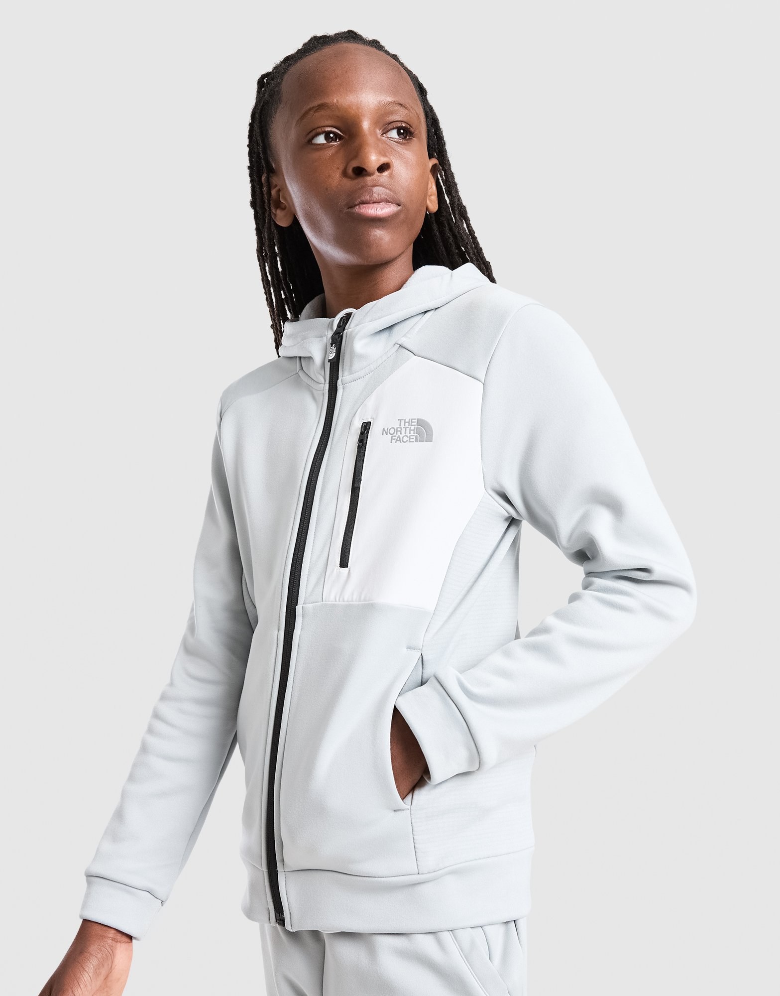 The North Face Performance Poly Full-Zip Hoodie Kinder
