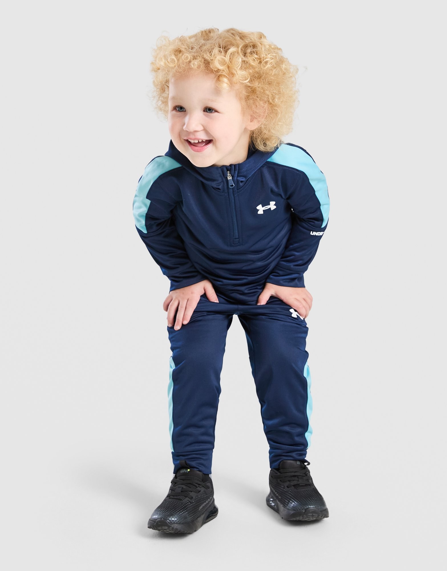 Under Armour Poly Colour Block 1/4-Zip Trainingsanzug Babys