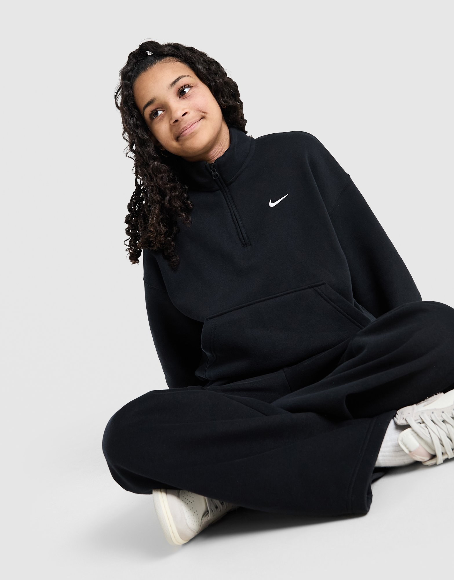 Nike Girls' Studio Fleece 1/4-Zip Sweatshirt Kinder