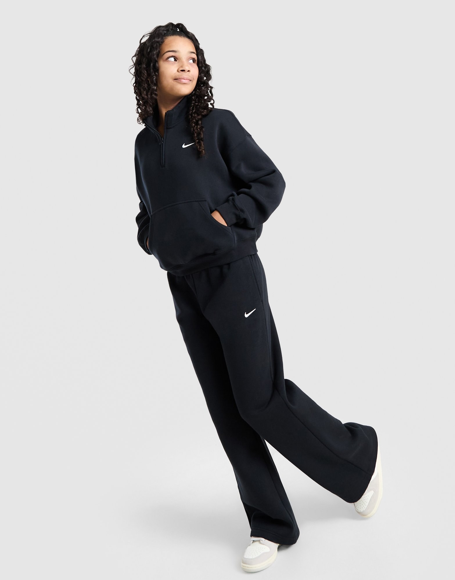 Nike Girls' Studio Fleece 1/4-Zip Sweatshirt Kinder