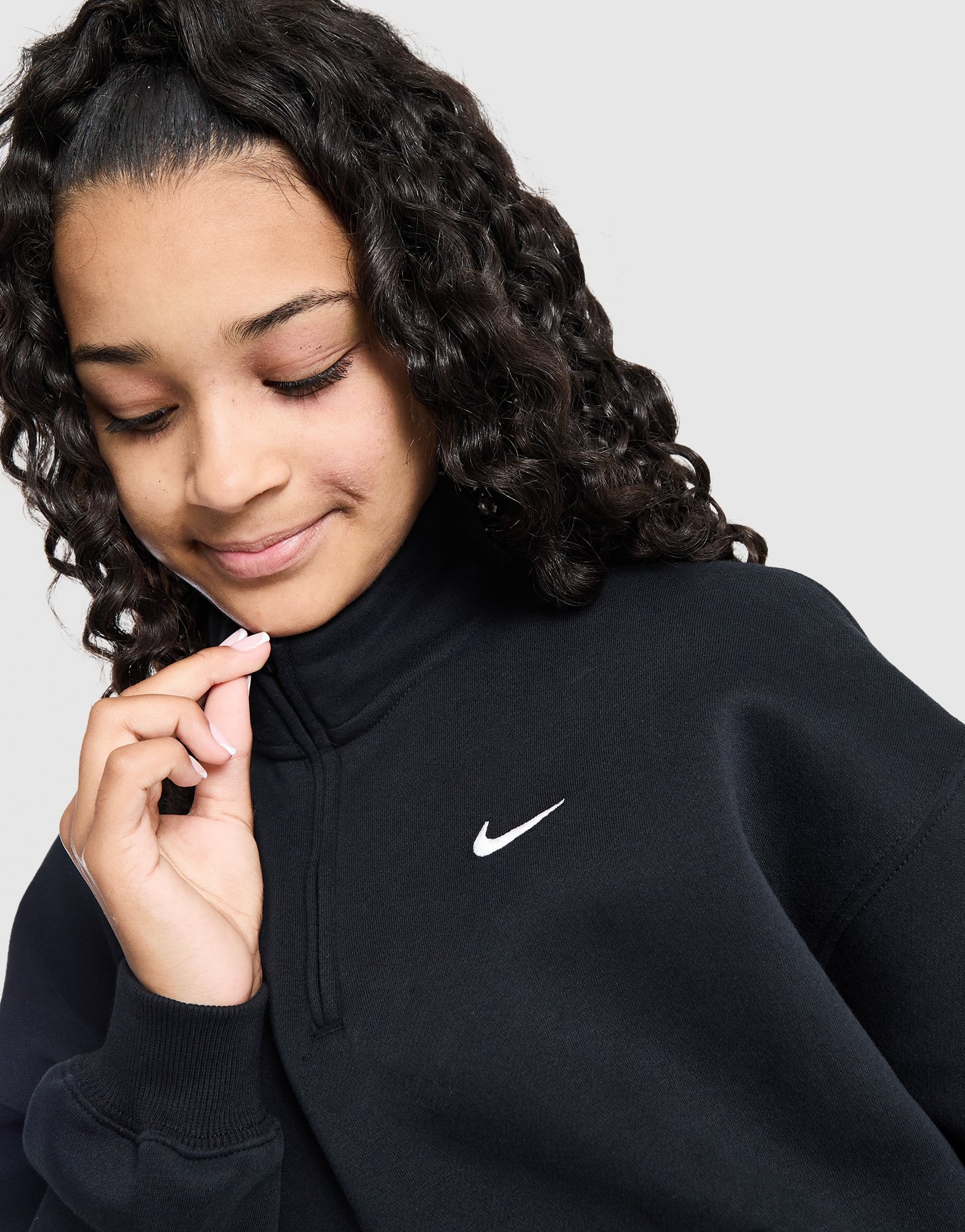 Nike Girls' Studio Fleece 1/4-Zip Sweatshirt Kinder