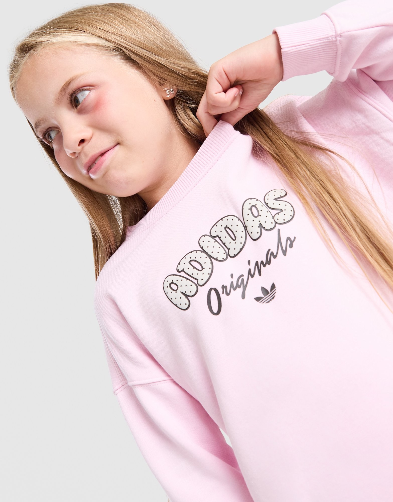 adidas Originals Girls' Polka Dot Crew Oberteil & Leggings Set Kleinkinder