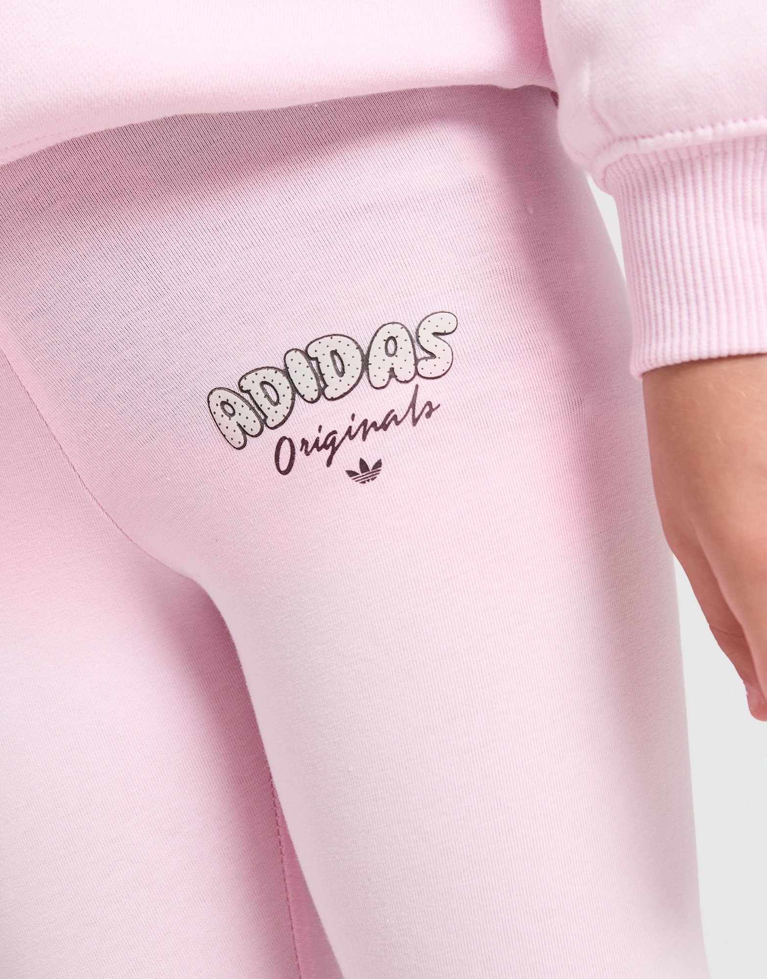 adidas Originals Girls' Polka Dot Crew Oberteil & Leggings Set Kleinkinder