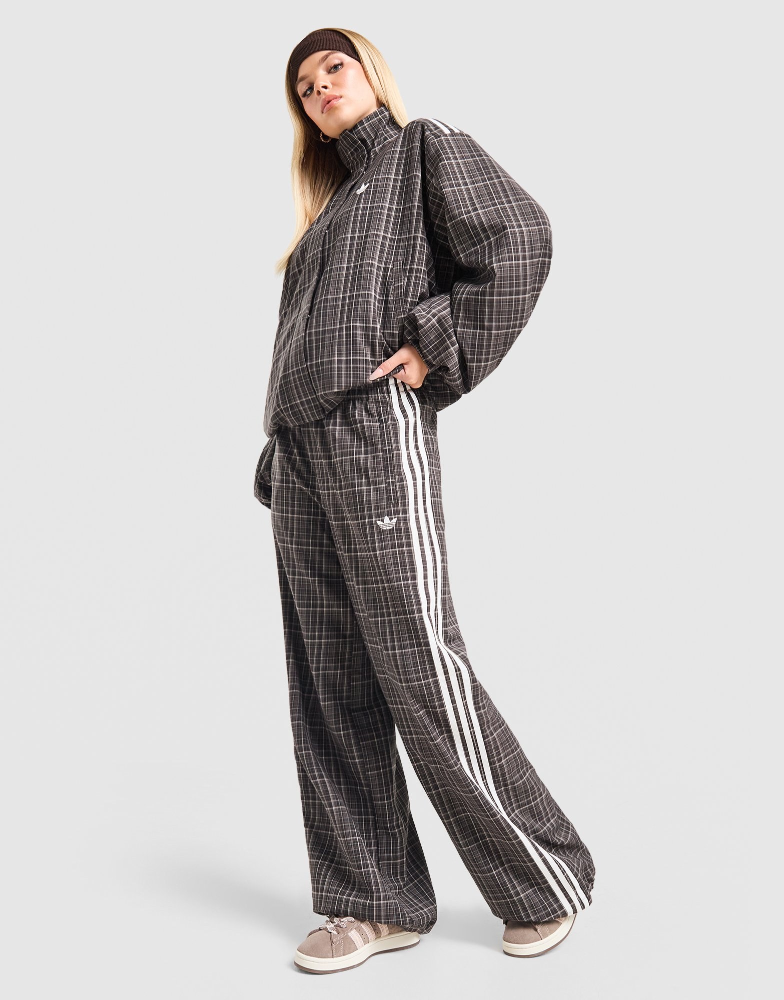 adidas Originals 3-Stripes Check Tailored Track Pants