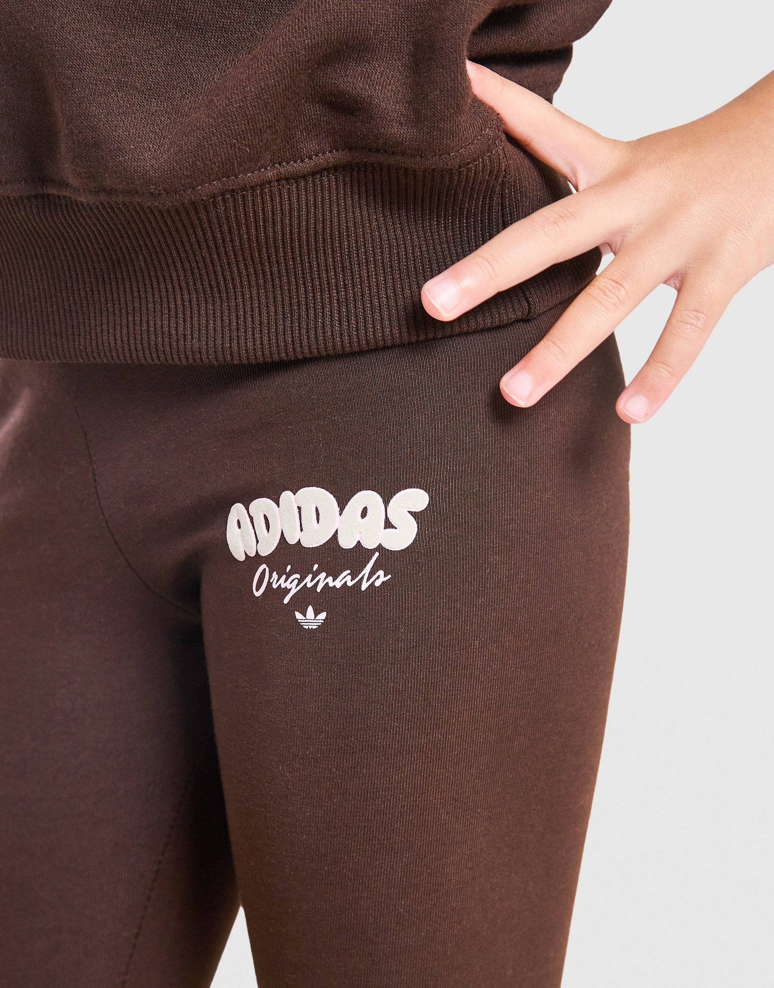 adidas Originals Girls' Polka Dot Crew Oberteil & Leggings Set Kleinkinder