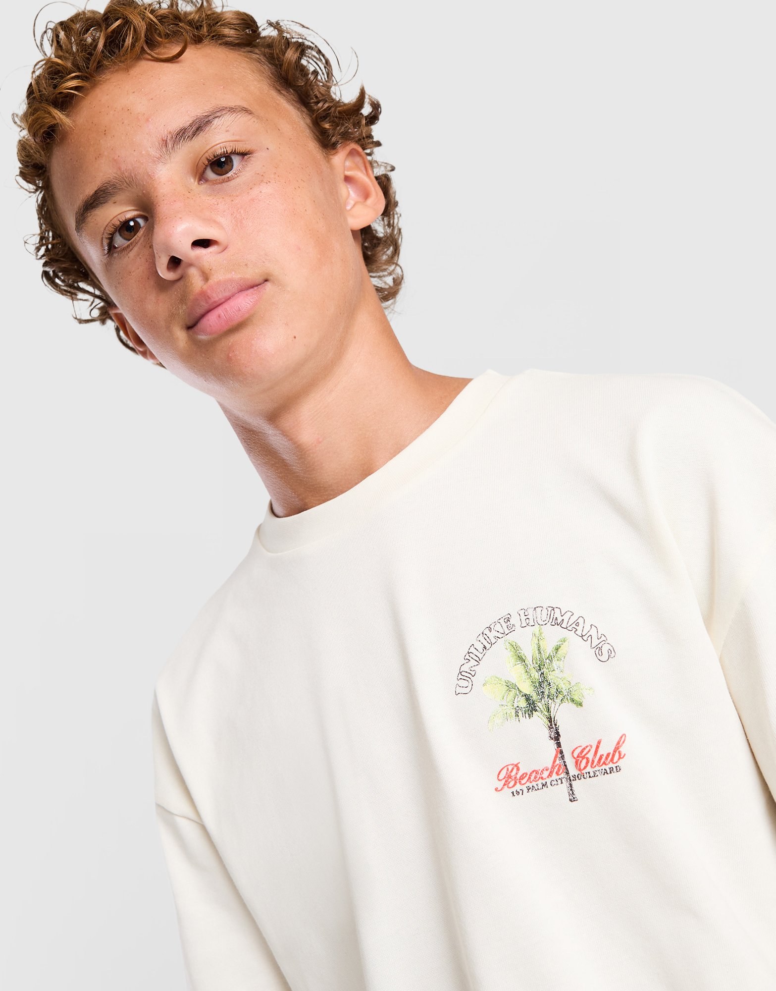 Unlike Humans Palm Tree T-Shirt Kinder