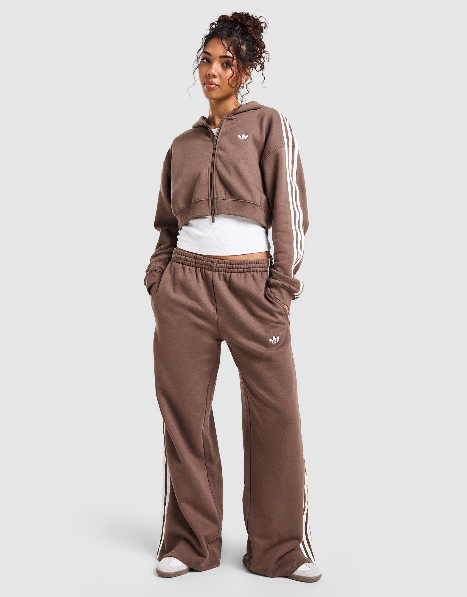 adidas Originals 3-Streifen Wide Leg Jogginghose