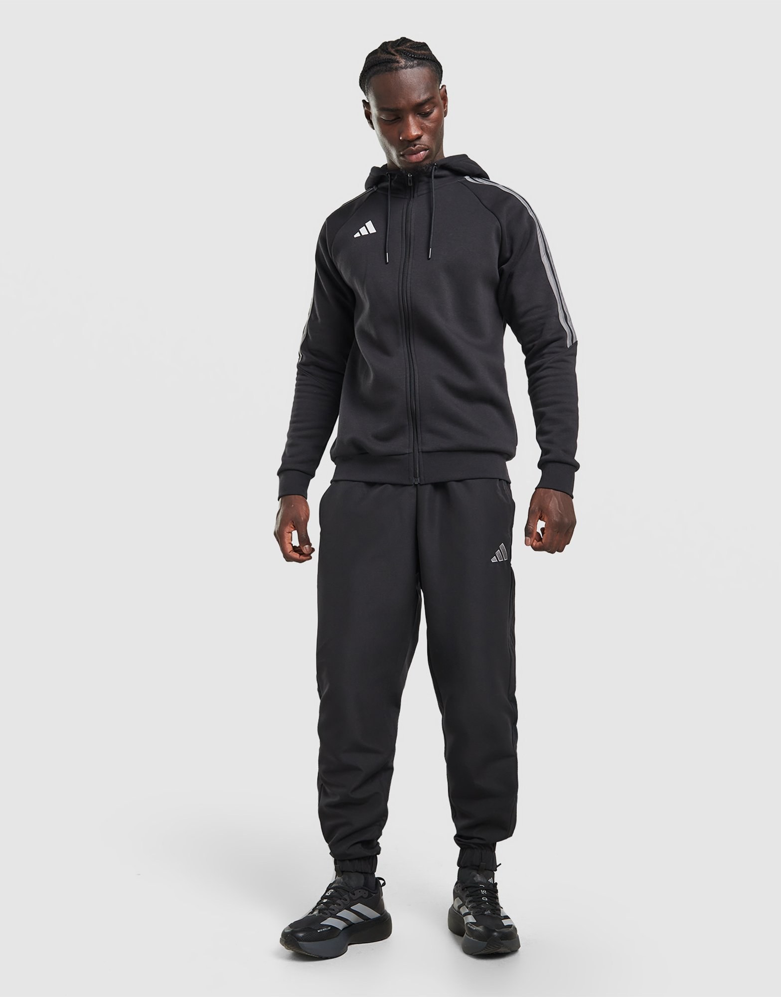adidas Tiro Essentials 3-Streifen Full-Zip Hoodie