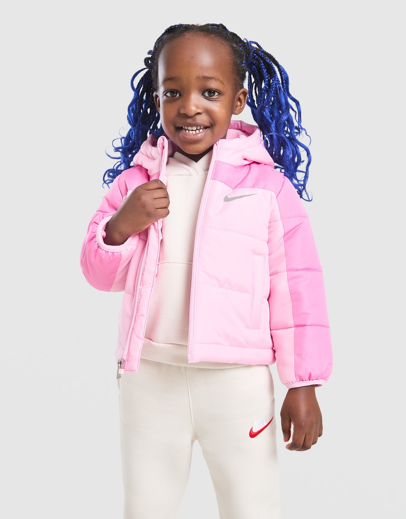 Nike Girls' Colour Block Baffle Jacket Infant