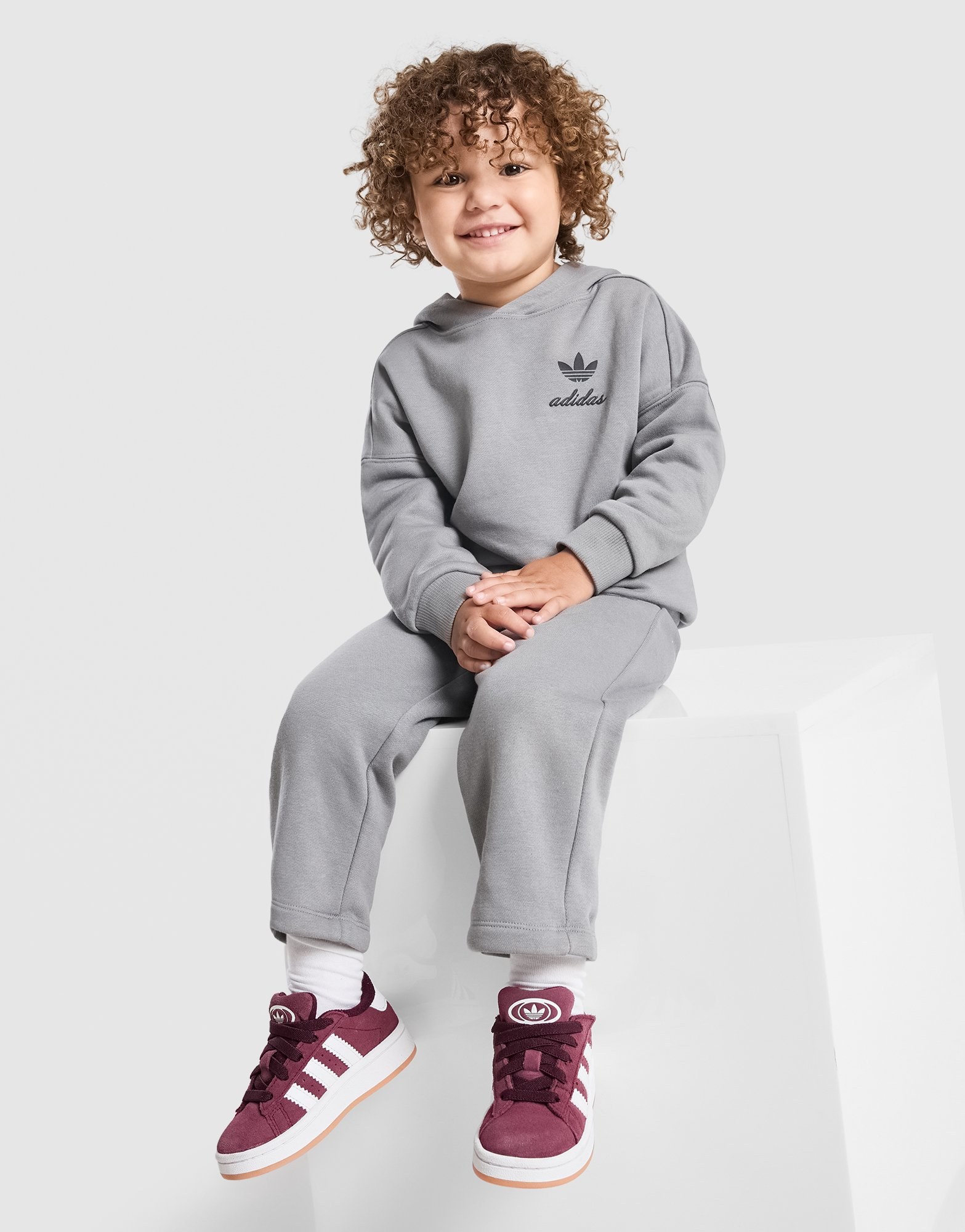 adidas Originals Script Overhead Wide Leg Trainingsanzug Babys