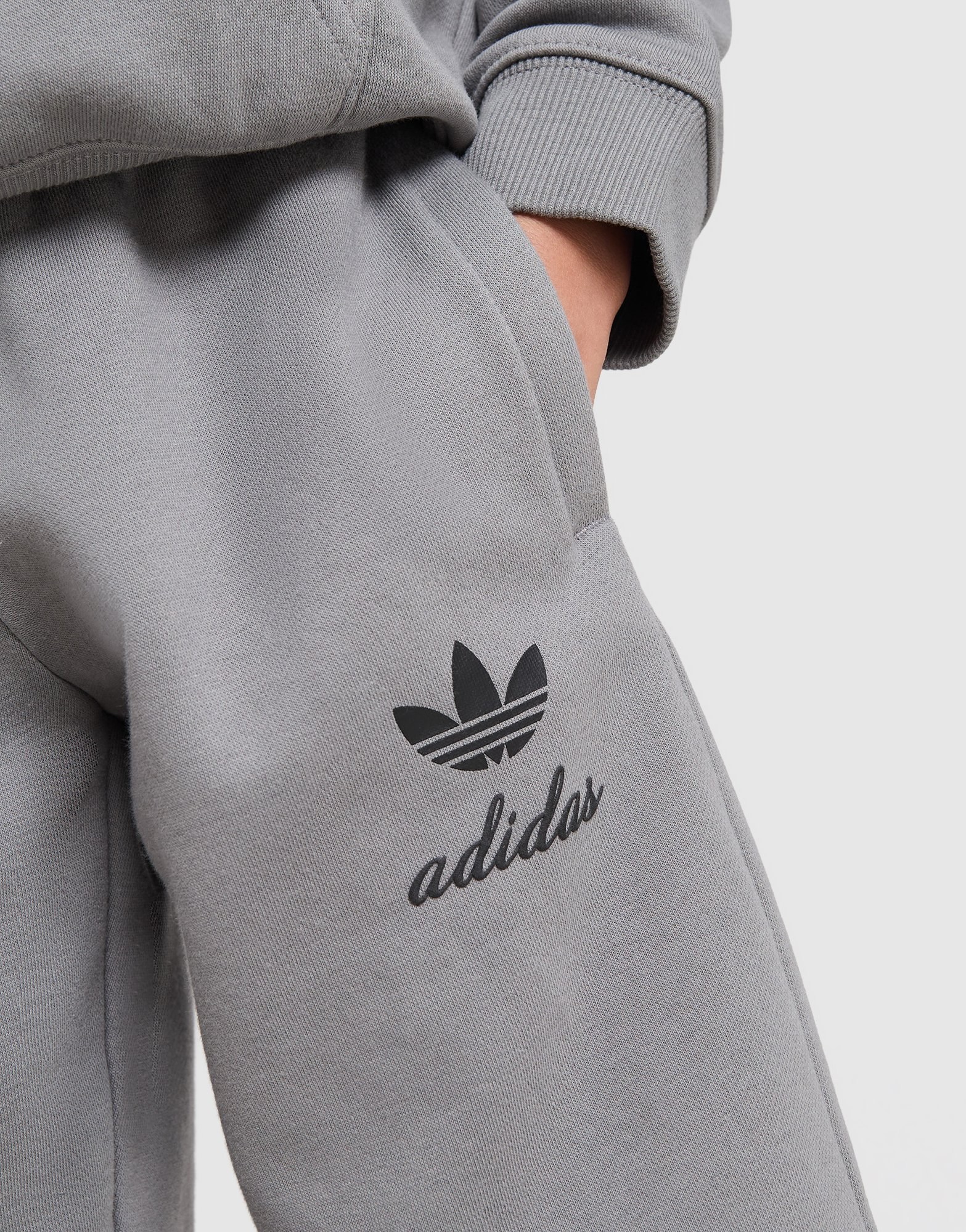 adidas Originals Script Overhead Wide Leg Trainingsanzug Kleinkinder