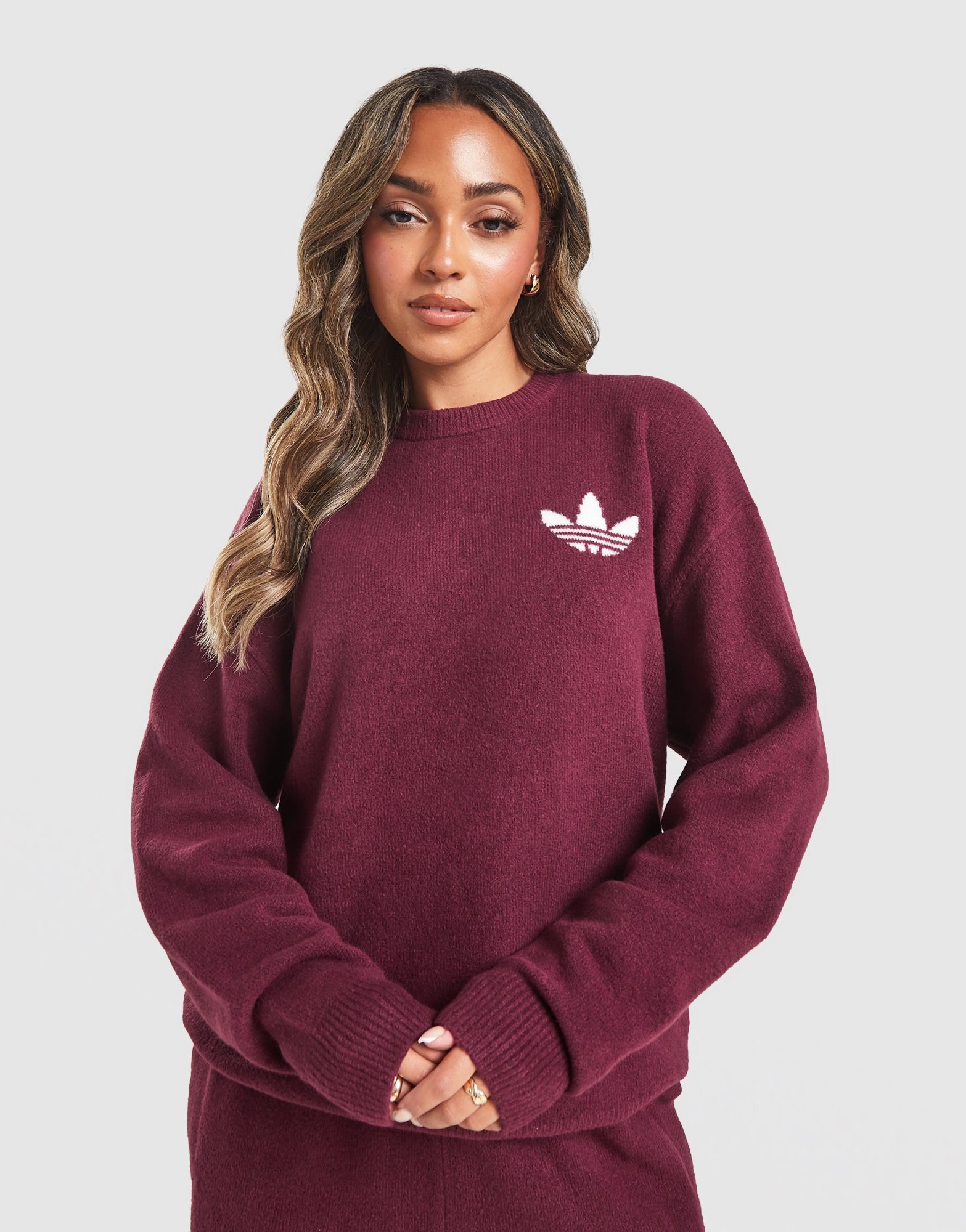 adidas Originals Trefoil Knit Crew Sweatshirt