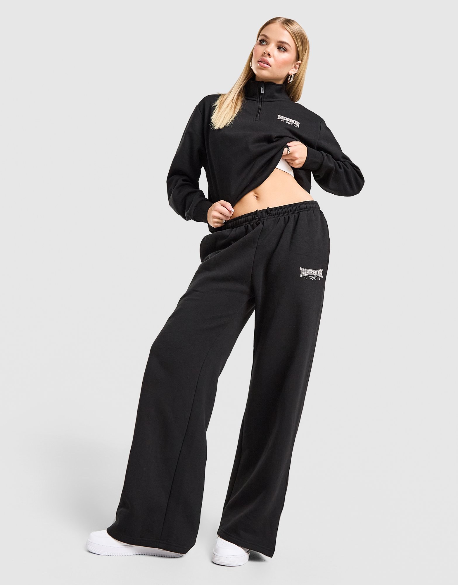 Reebok College Wide Leg Jogginghose