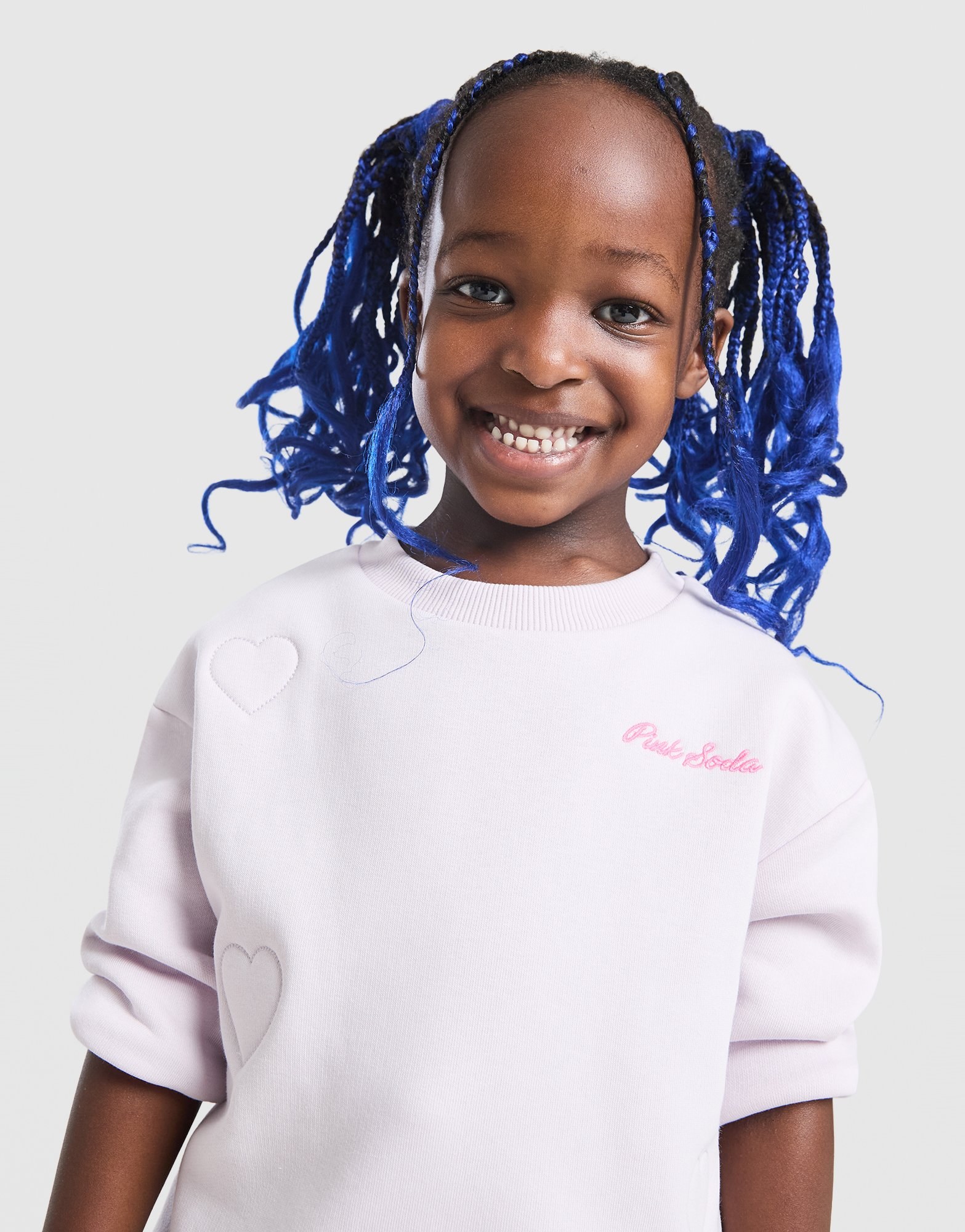 Pink Soda Sport Girls' Heart Stitch Crew Set Babys